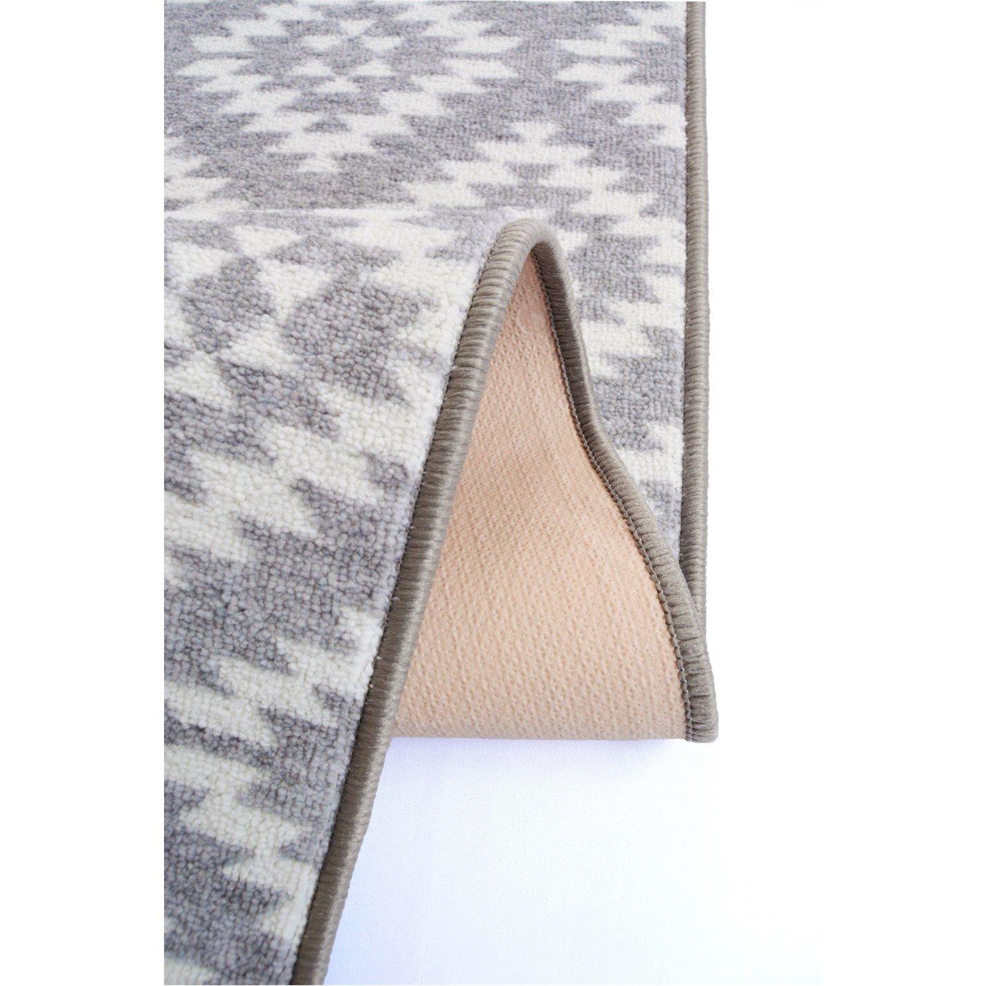 Grey - Homemaker - Aztec Tile Runner & Mat Set - 3