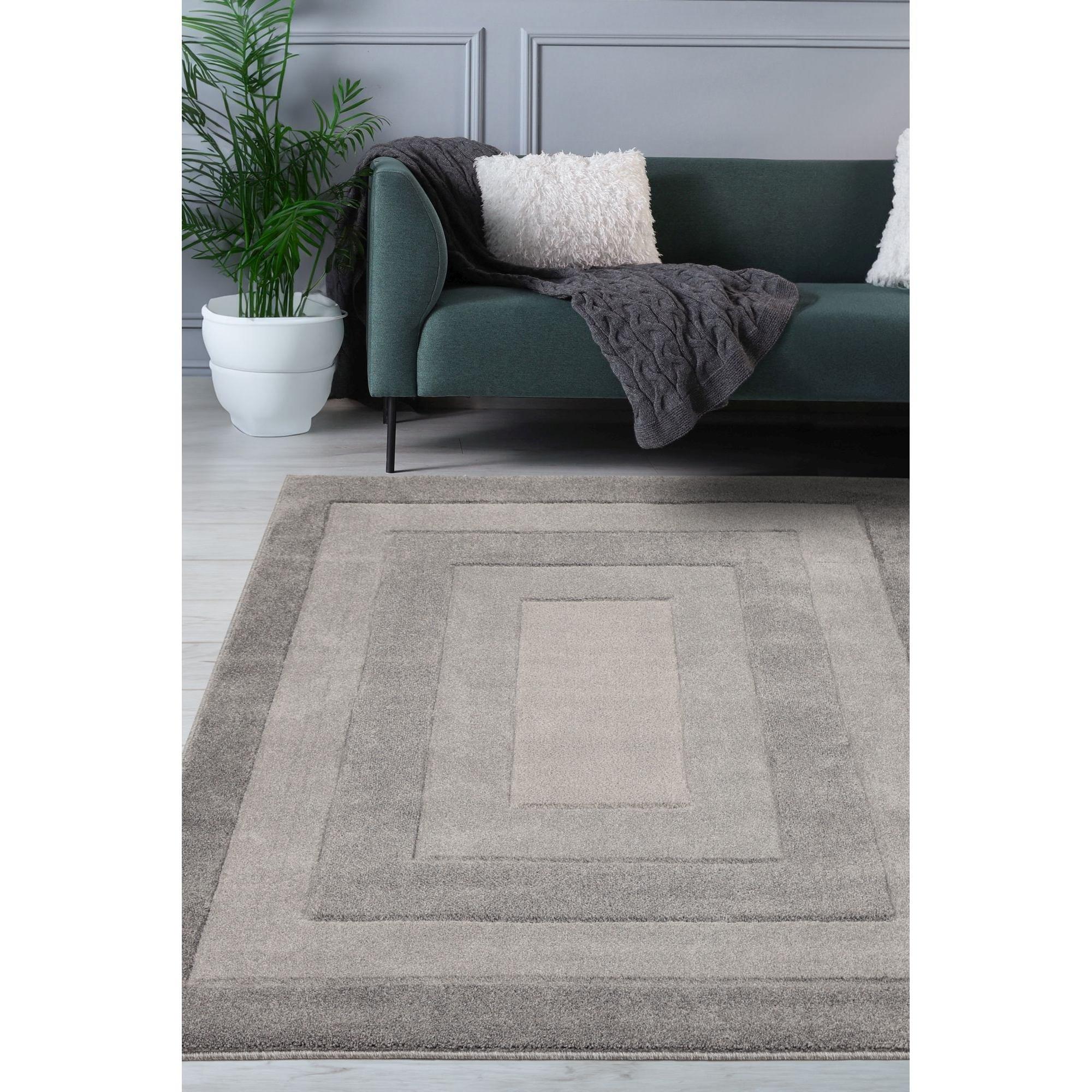 Homemaker  Borderline Rug - Grey - 160x230cm