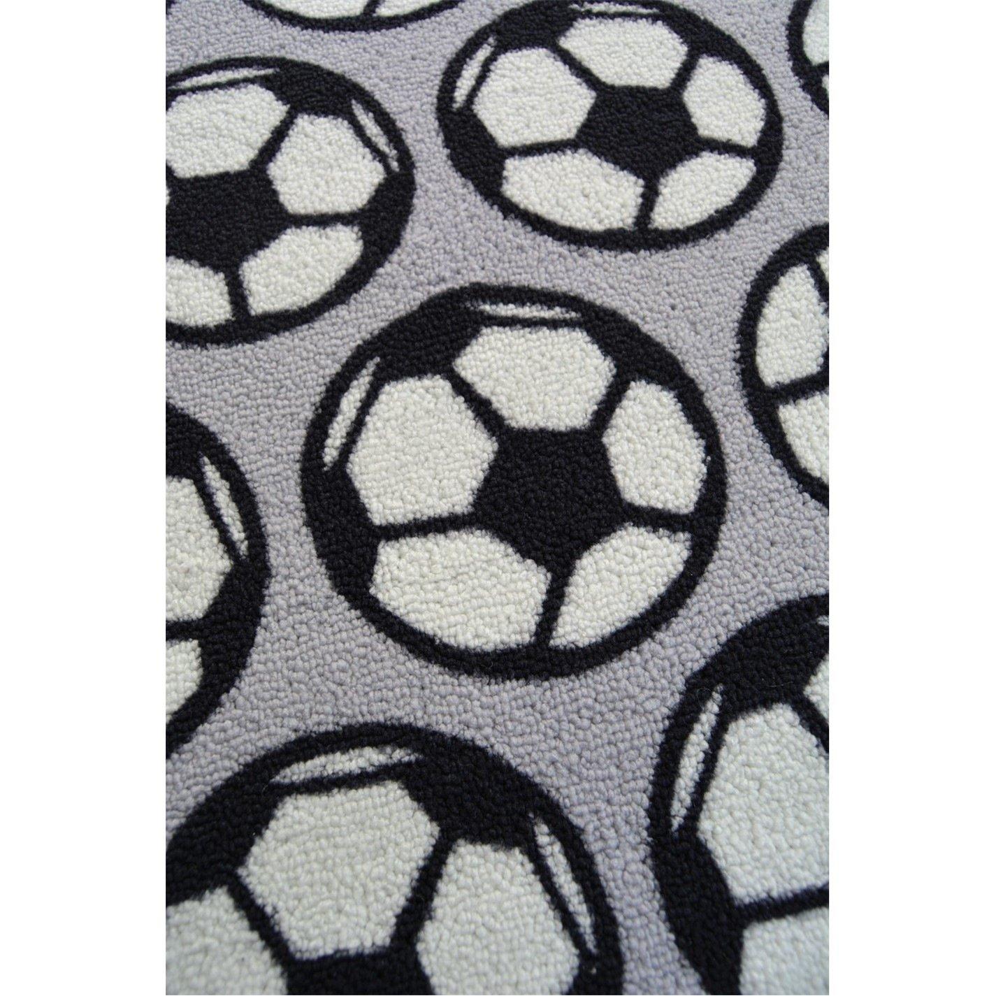 Grey - Homemaker - Studio Football Rug  99 - 4