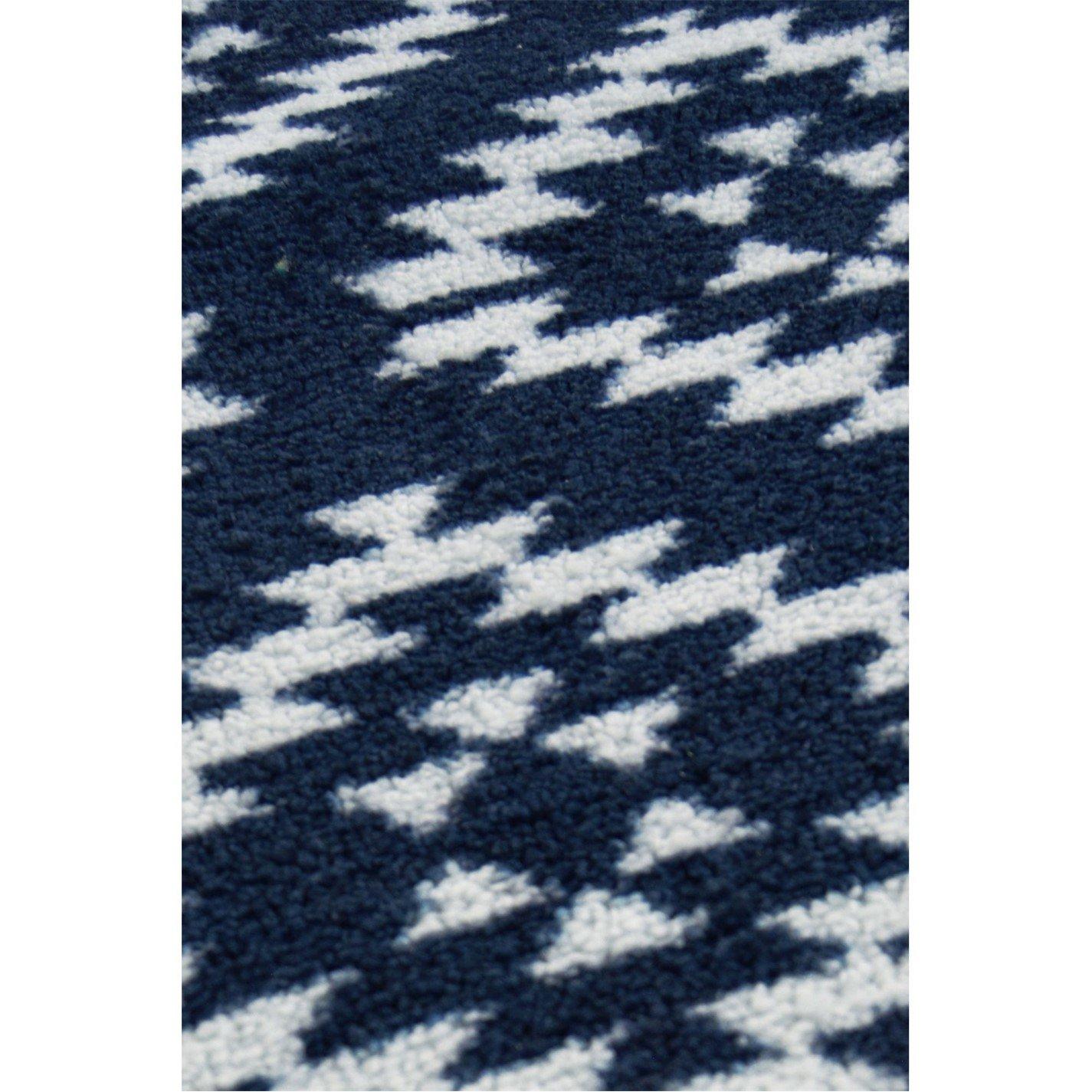 Navy - Homemaker - Aztec Tile Runner & Mat Set - 2