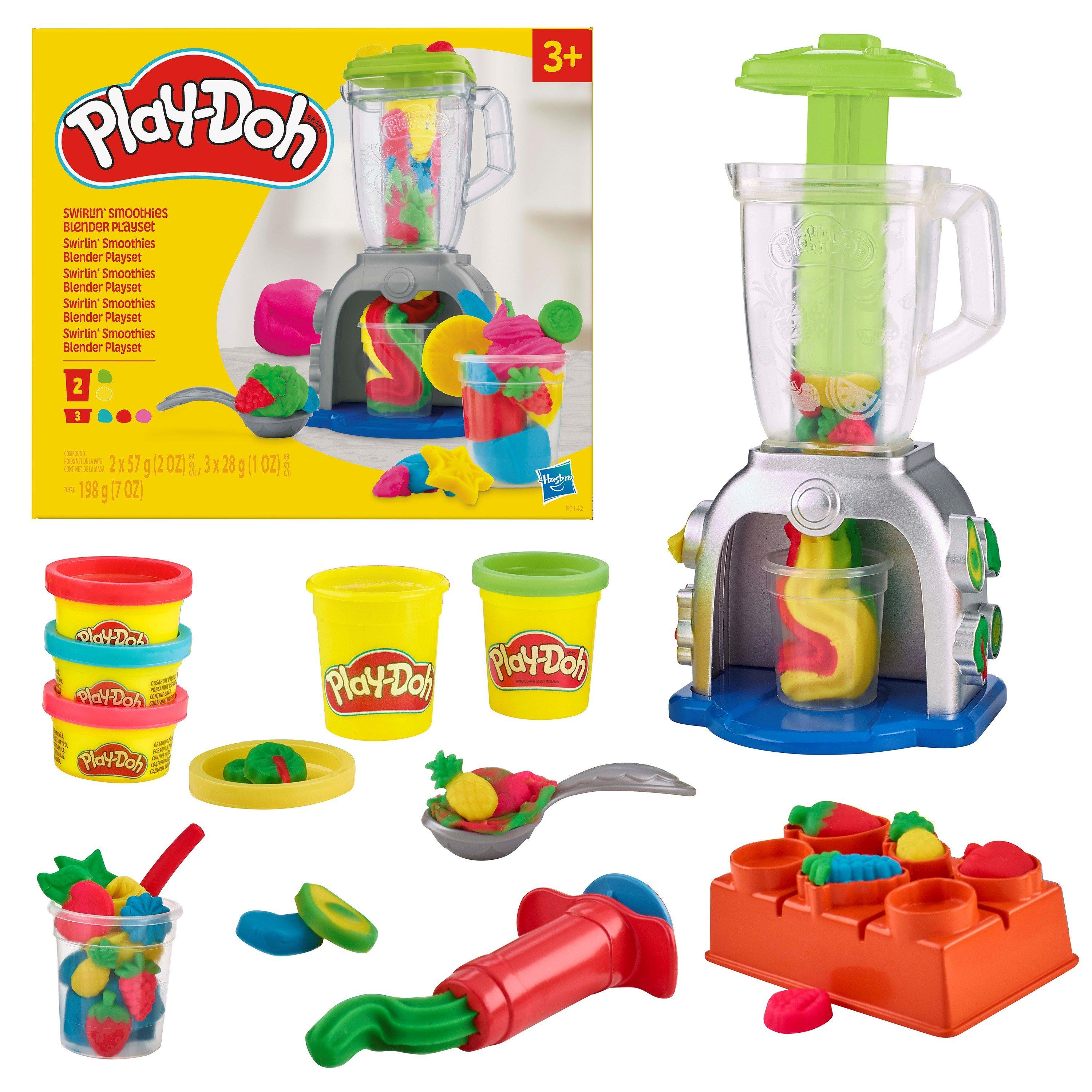Merchandise - Play-Doh - Hasbro Play-doh Swirlin Smoothies Blender Playset - 4