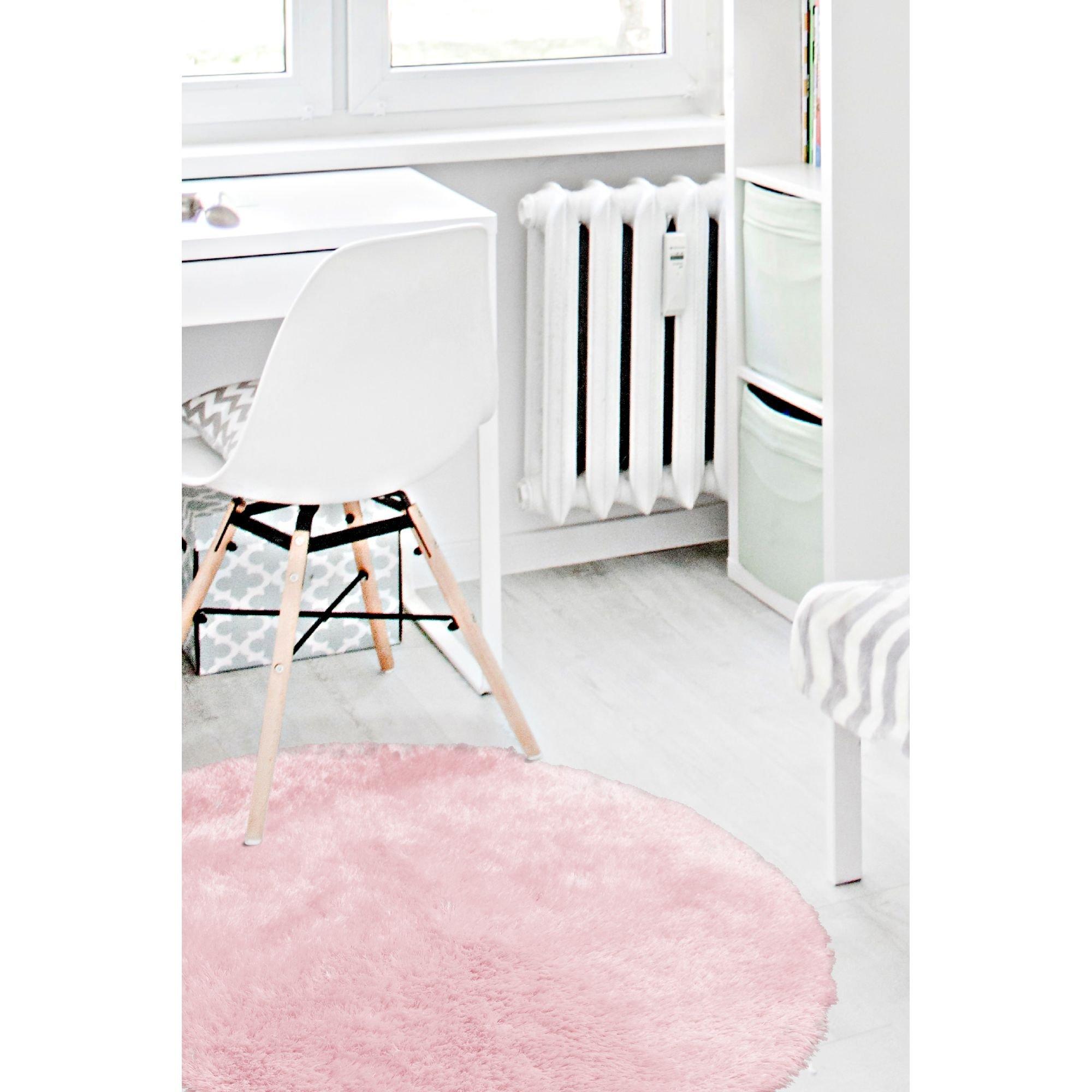 Homemaker  Soft Washable Circle Rug - Pink - 100x100cm