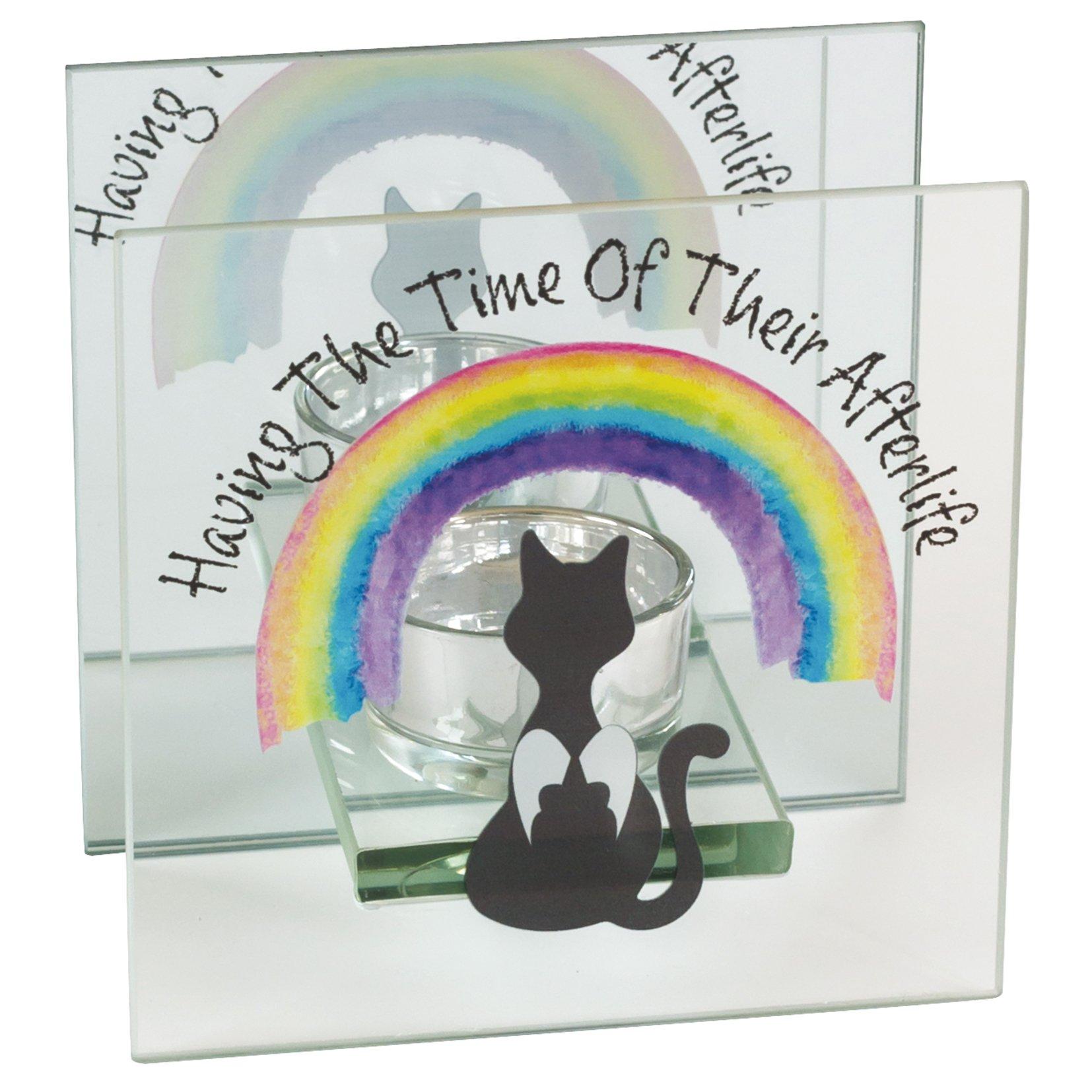 Rainbow Bridge Friends 2360 - Cat Tea Light Holder