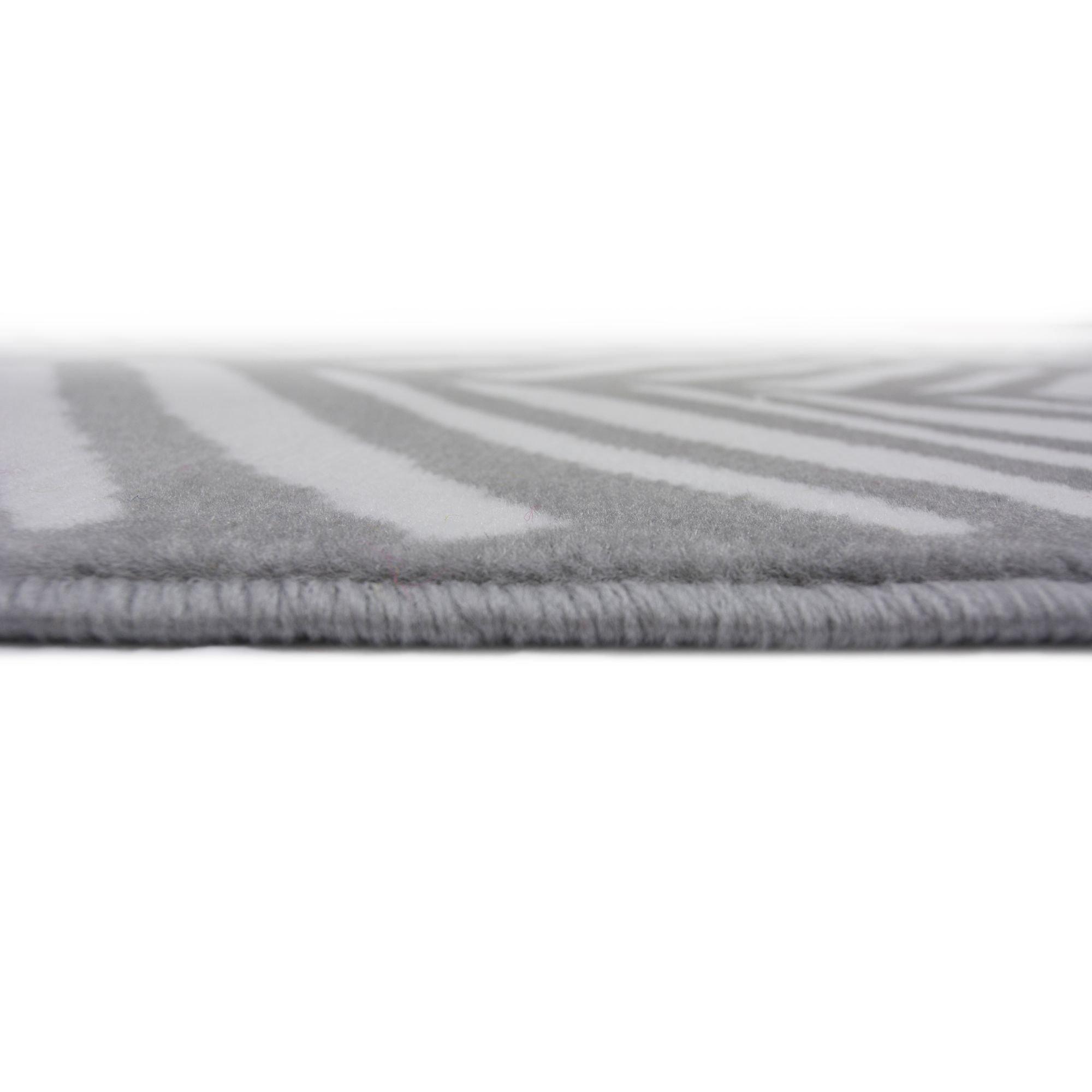 Grey - Homemaker - Herringbone Rug - 2