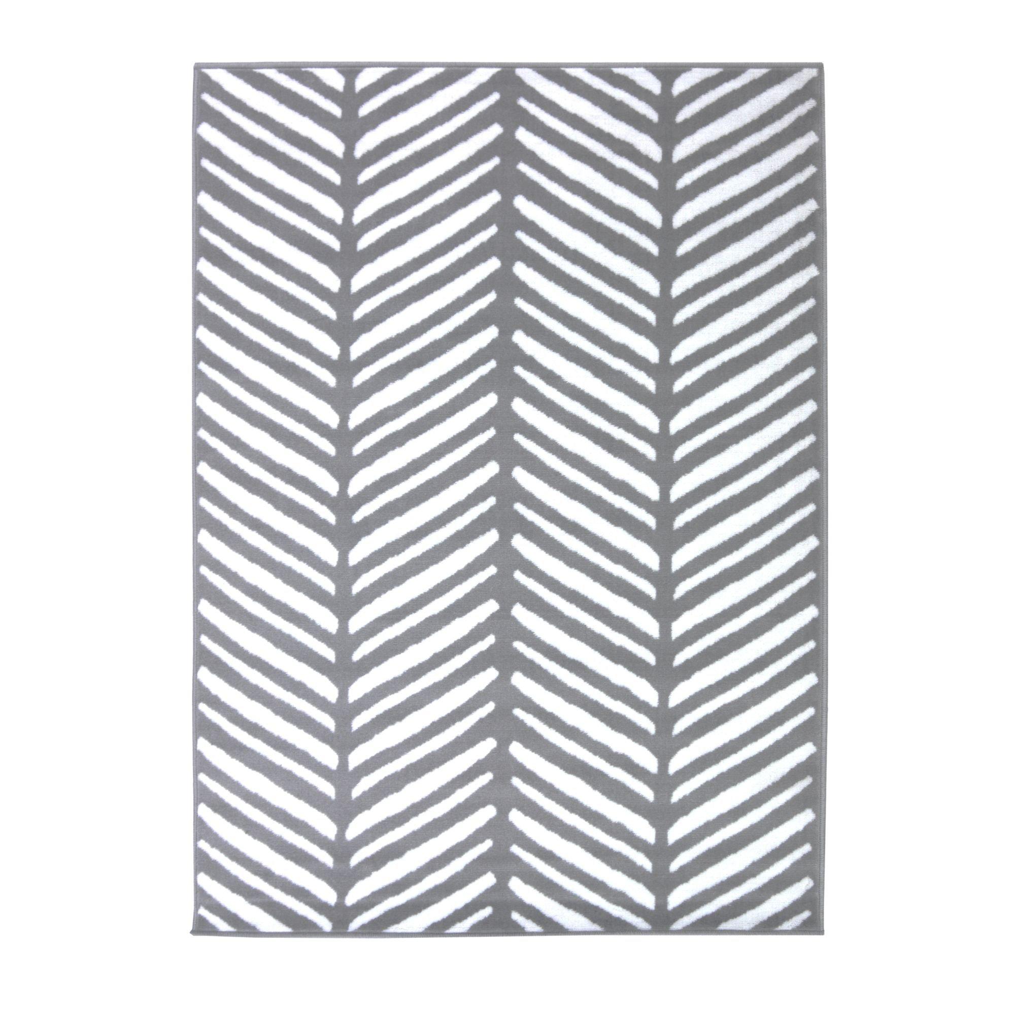 Grey - Homemaker - Herringbone Rug - 4