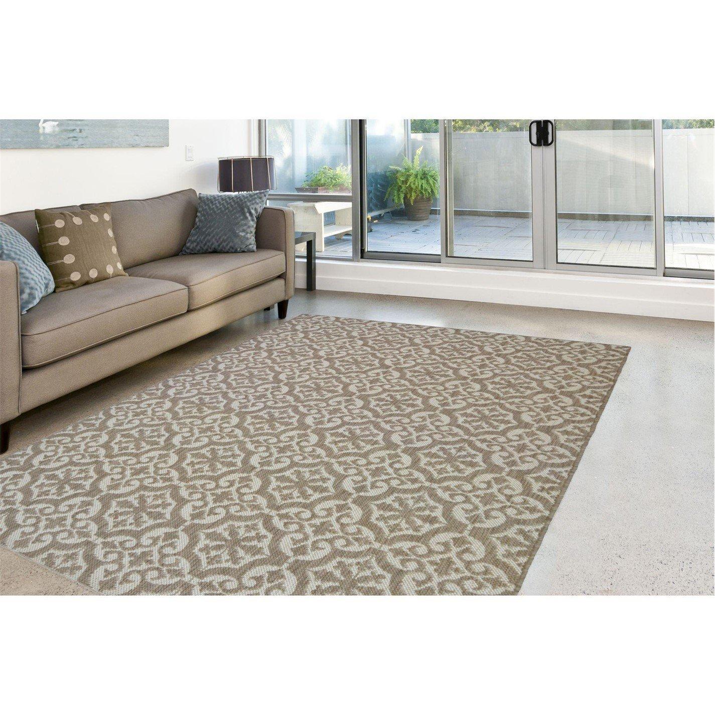 Natural - Homemaker - Compass Multi Purpose Tile Rug - 1