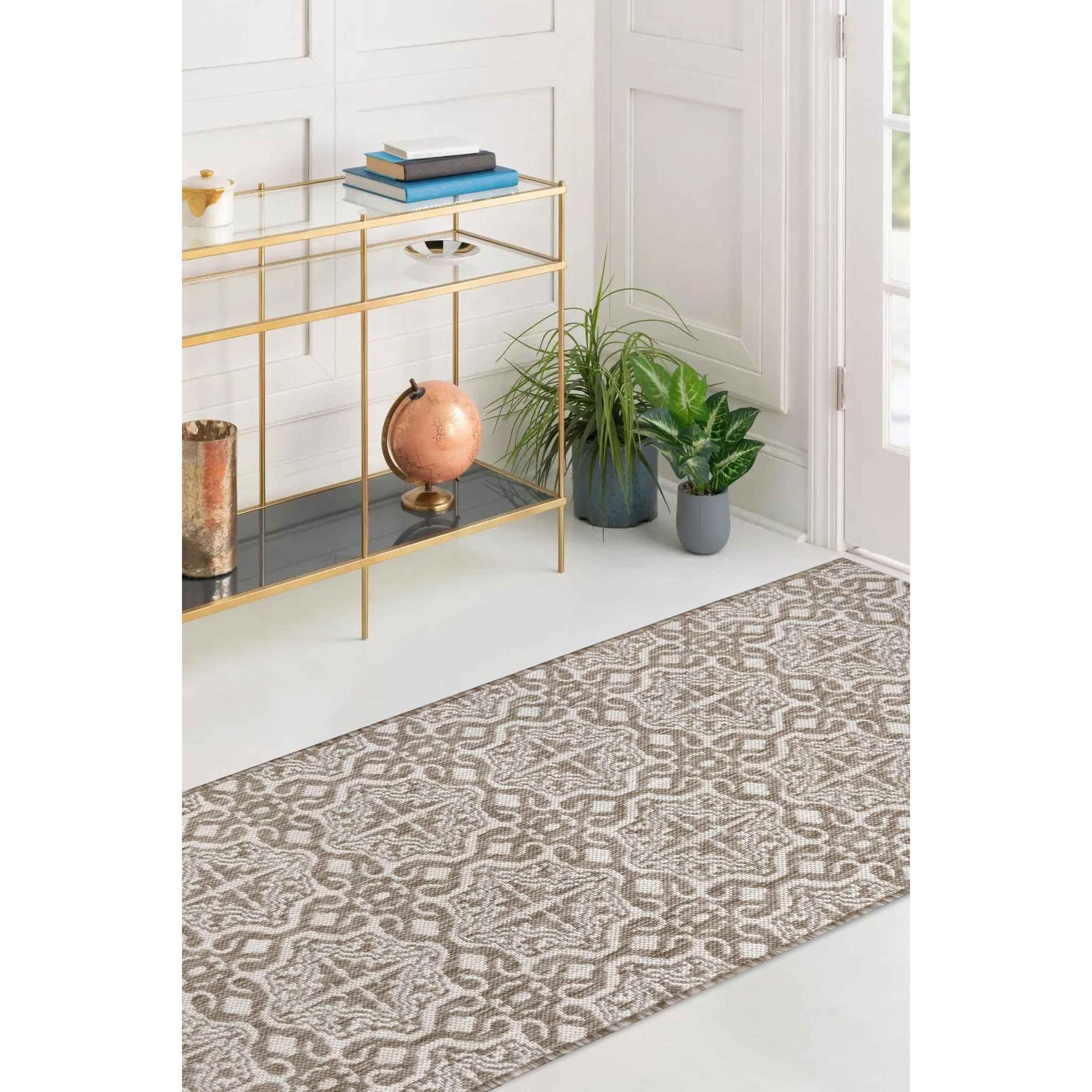 Homemaker  Compass  Purpose Tile Runner - Natural - 67x200cm