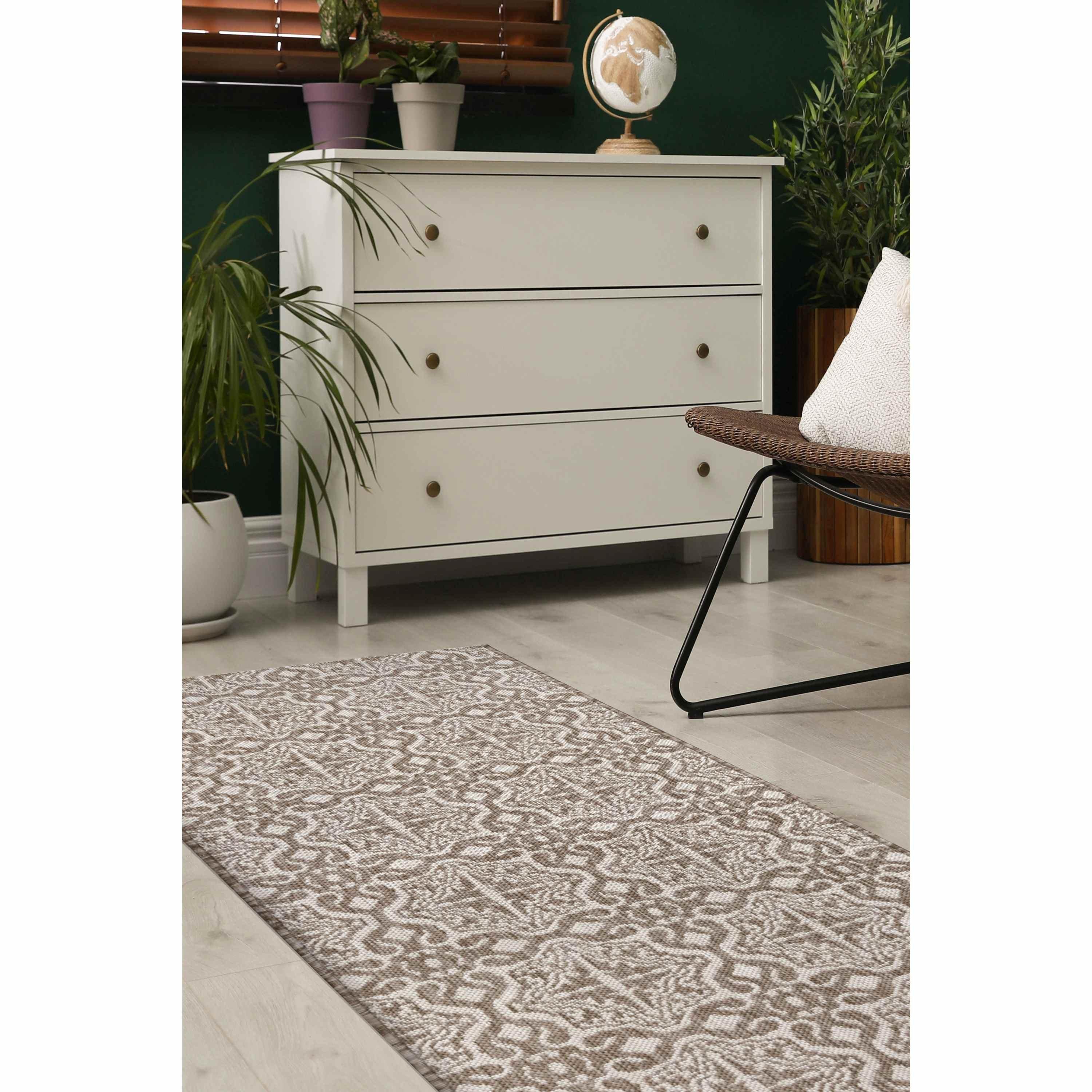 Natural - Homemaker - Compass Multi Purpose Tile Runner - 2