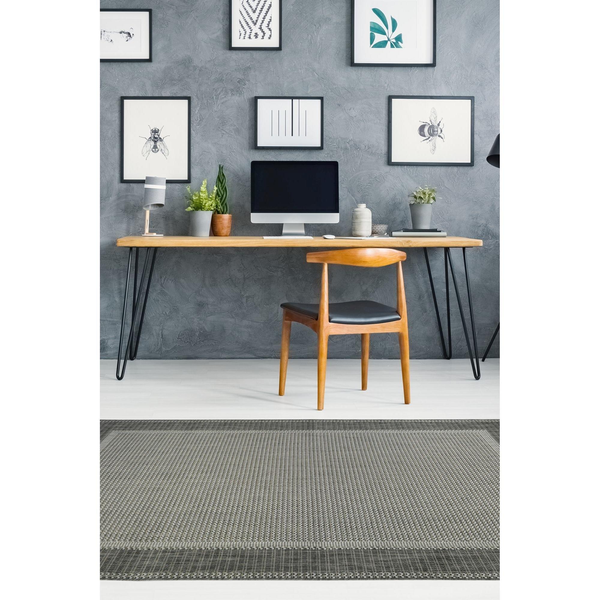 Grey - Homemaker - Multi Purpose Border Rug - 1