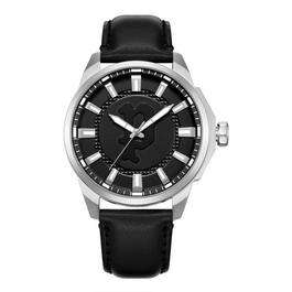 Police Leather Strap Watch Mens