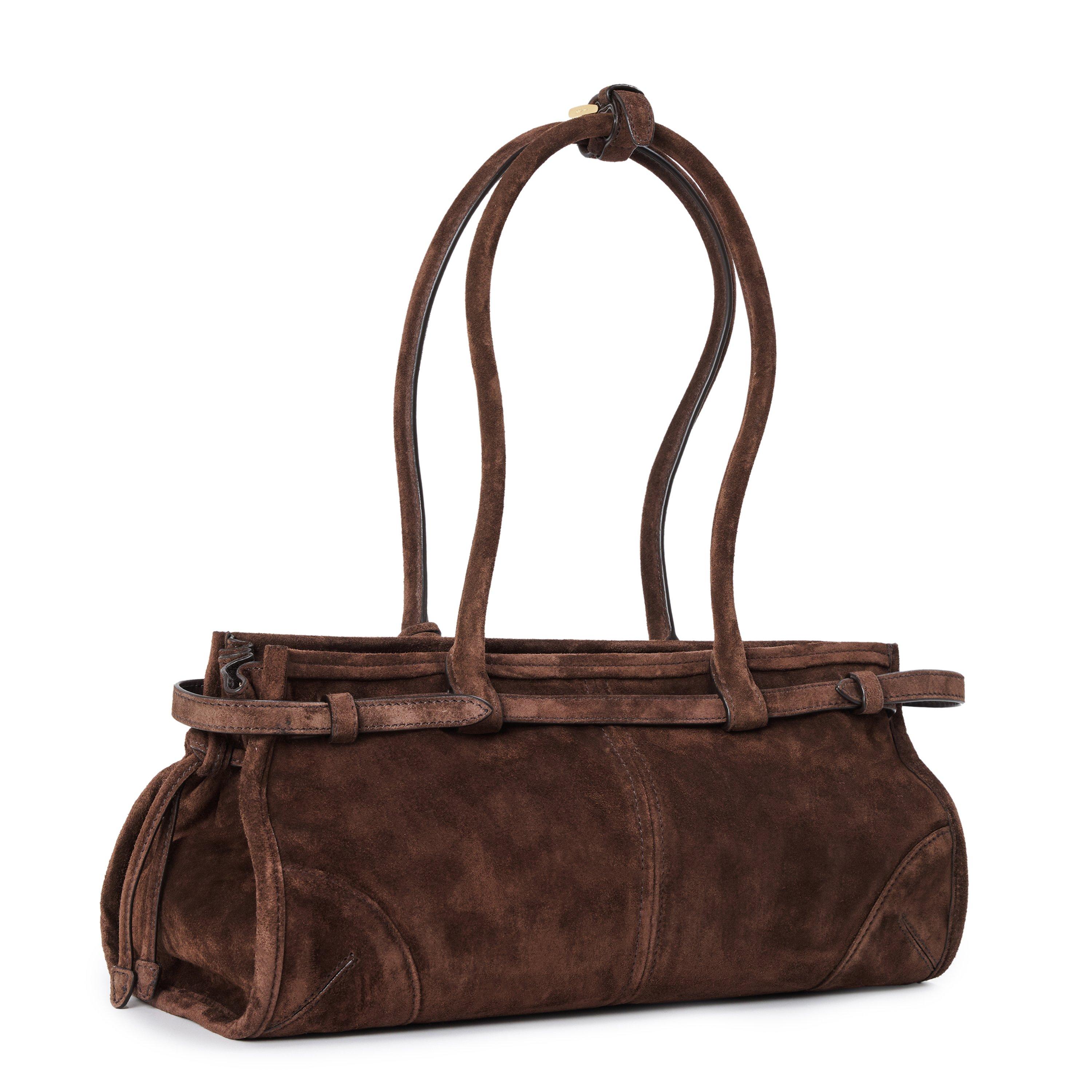Moro - Prada - Bonnie Medium Suede Handbag - 2