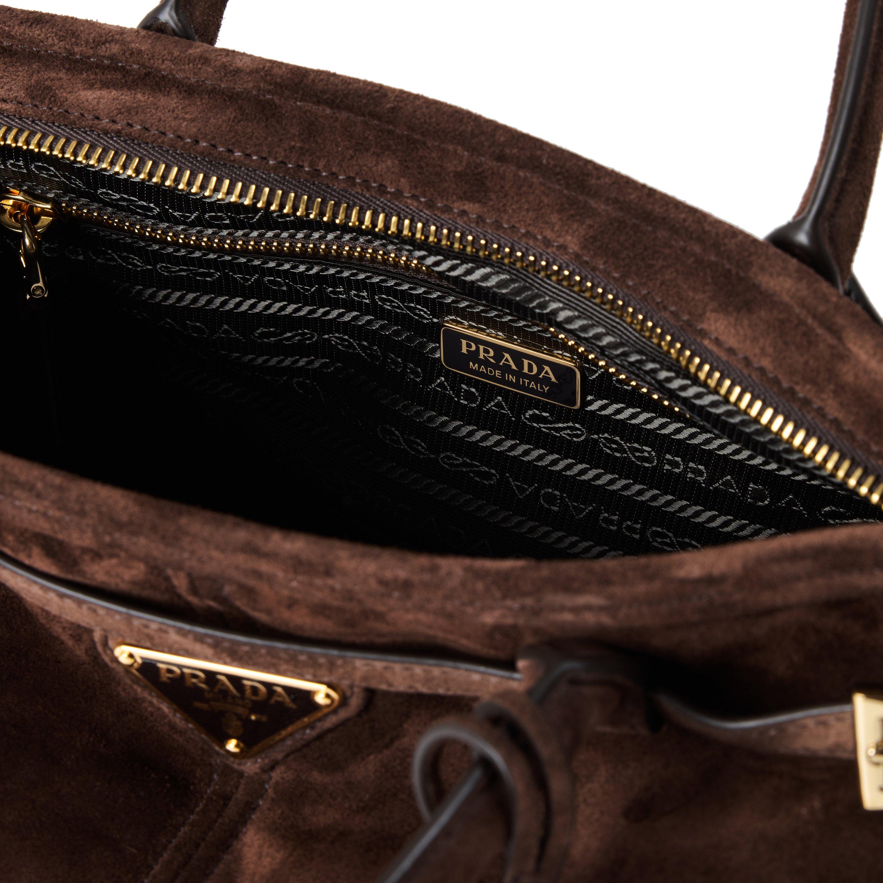 Moro - Prada - Bonnie Medium Suede Handbag - 5