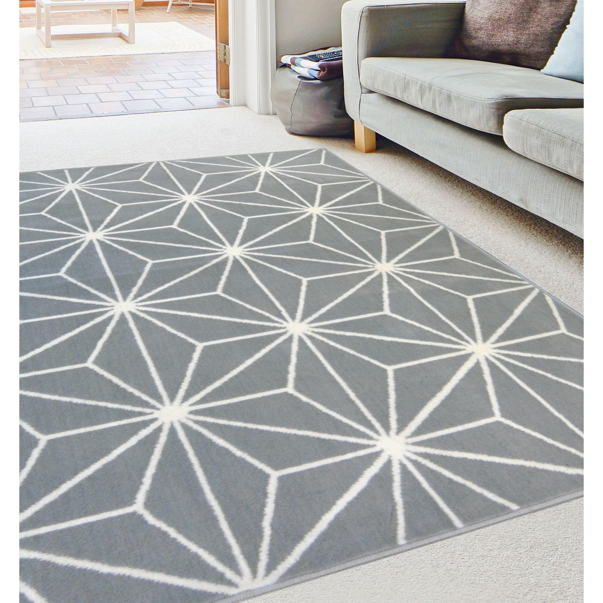 Homemaker  Maestro Star Rug Grey - 160x230cm