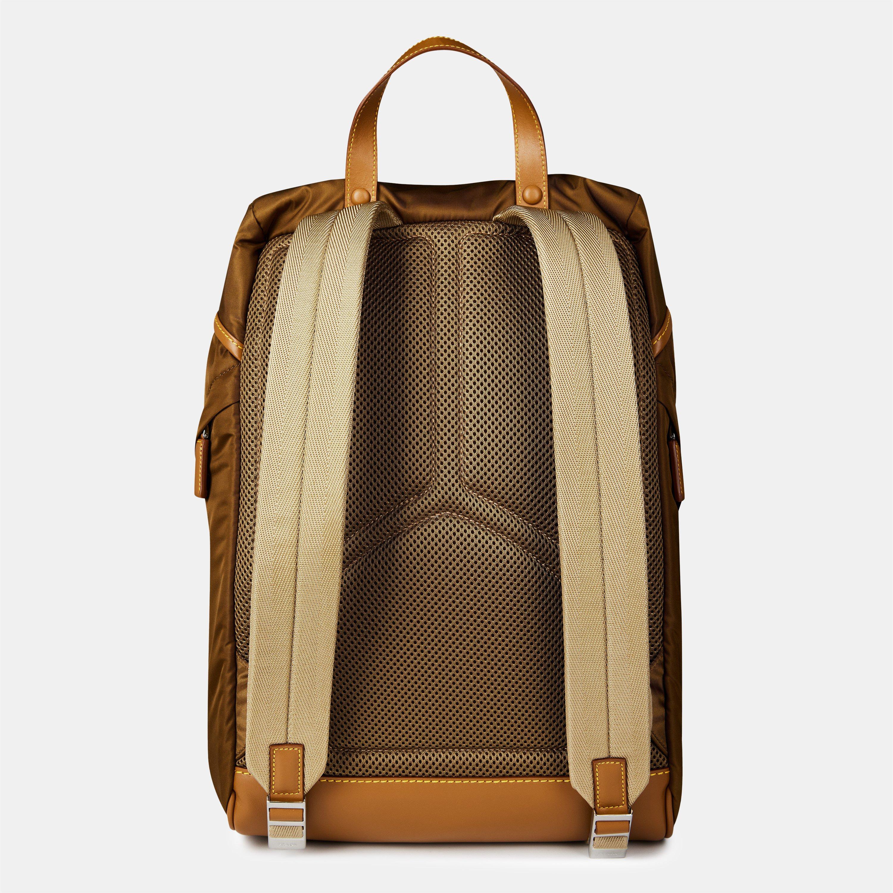Brown - Prada - Men's Logo Backpack - 2