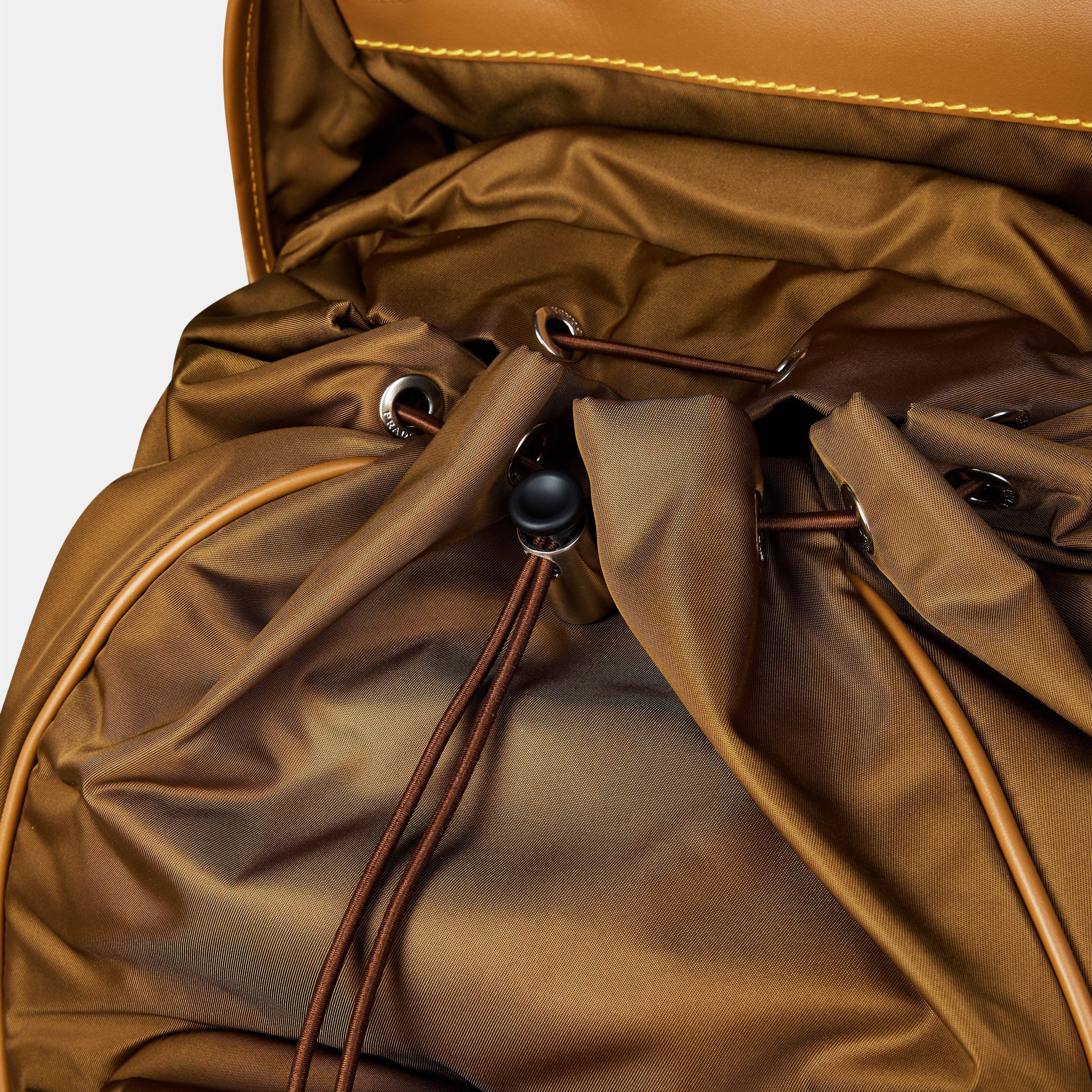 Brown - Prada - Men's Logo Backpack - 5