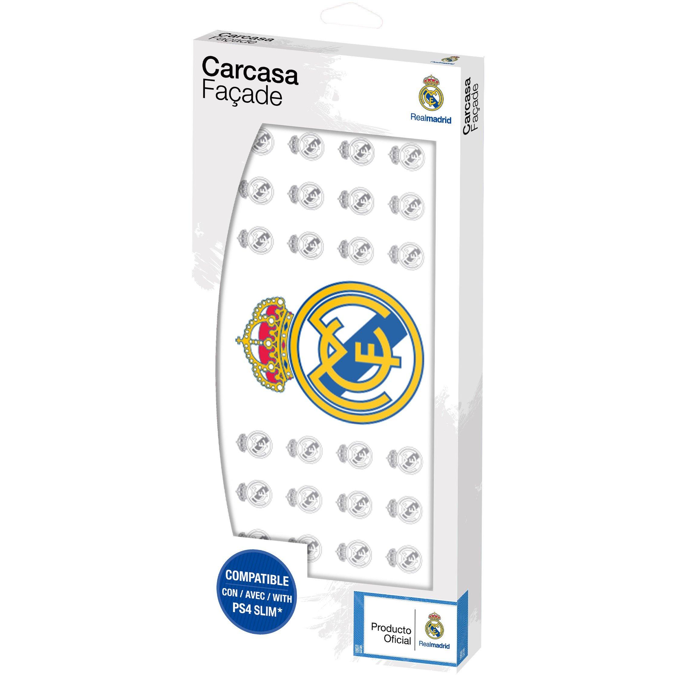 White - Subsonic - Official Real Madrid Custom Faceplate For PS4 Slim - 2