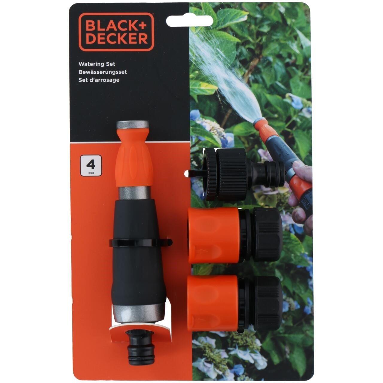 Schwarz/Orange - Black and Decker - Watering Set Pack Gardening Essentials - 1