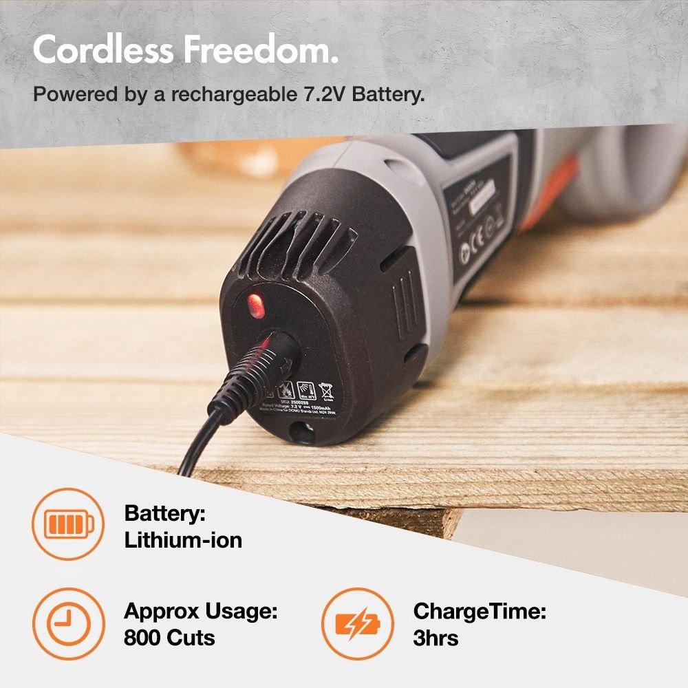 Grey - VonHaus - VonHaus - 7.2V Cordless Pruner - 4