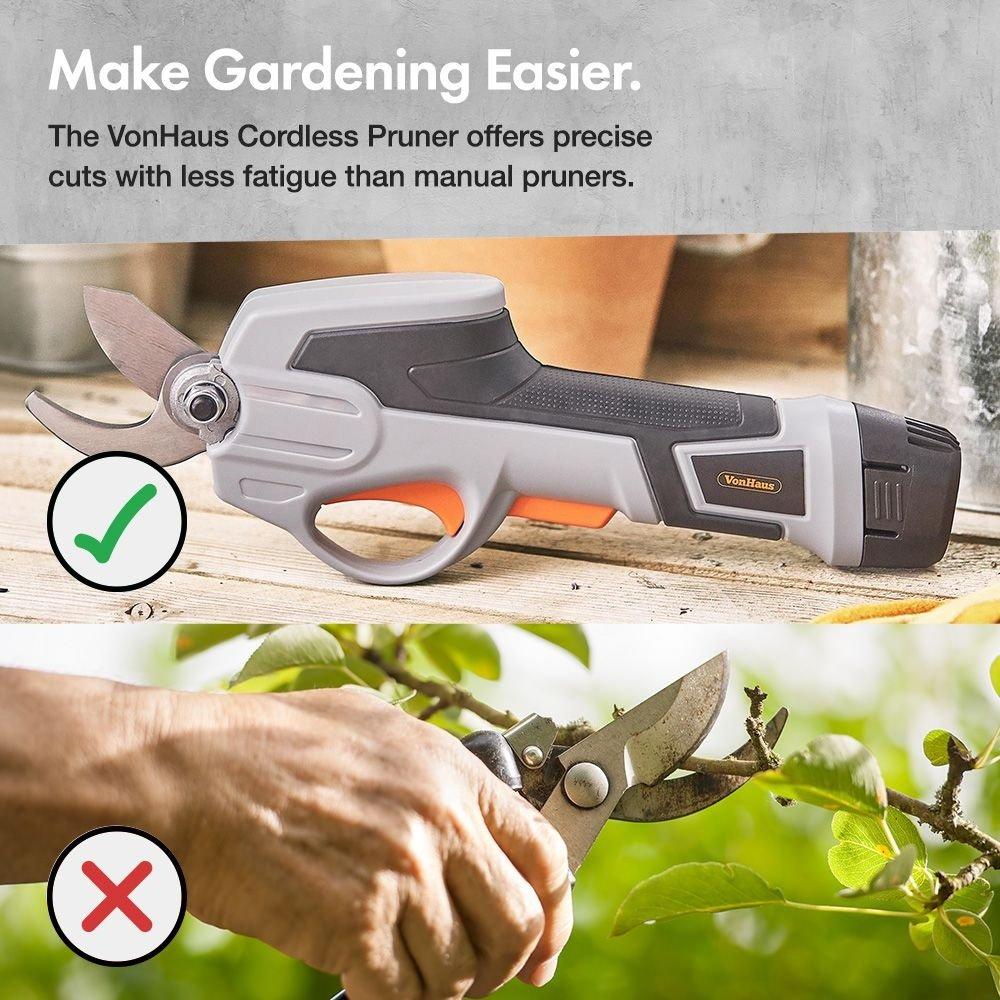 Grey - VonHaus - VonHaus - 7.2V Cordless Pruner - 5