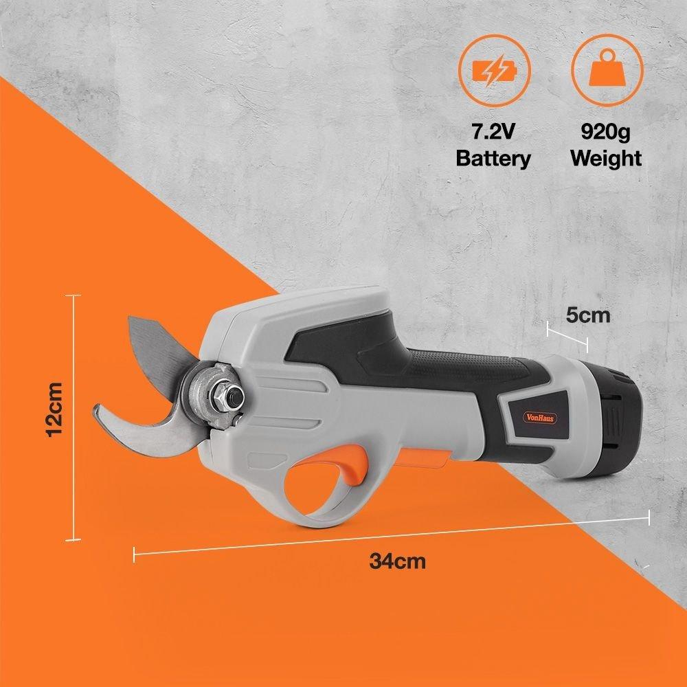 Grey - VonHaus - VonHaus - 7.2V Cordless Pruner - 6