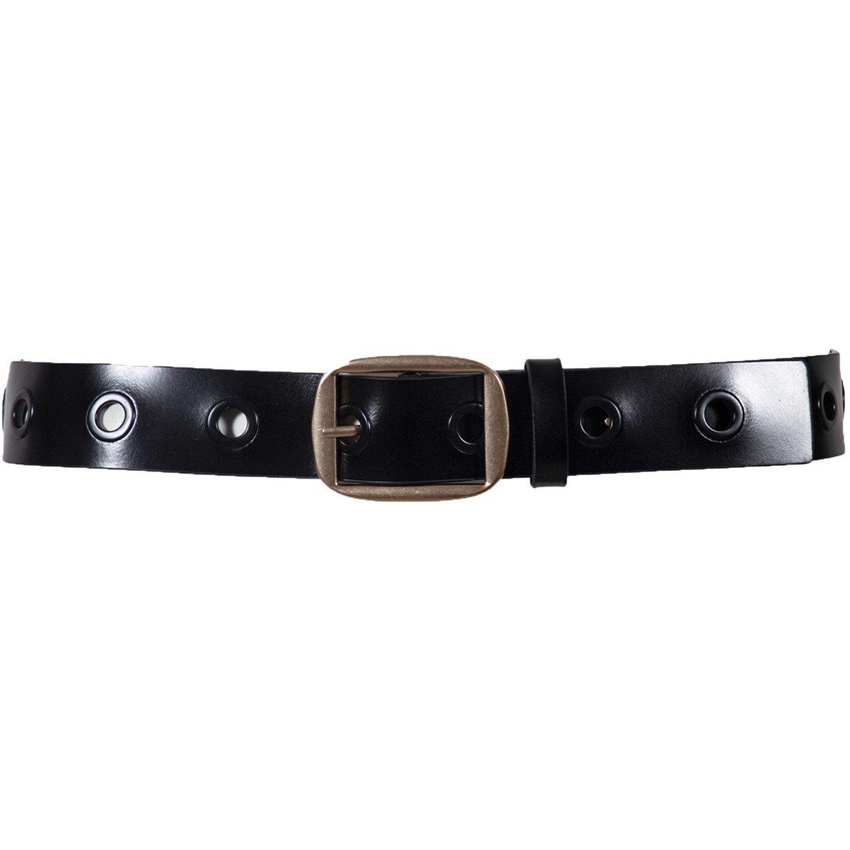 Blk Wrm Brs - AllSaints - ALLSAINTS 38MM EYELET BELT - 2