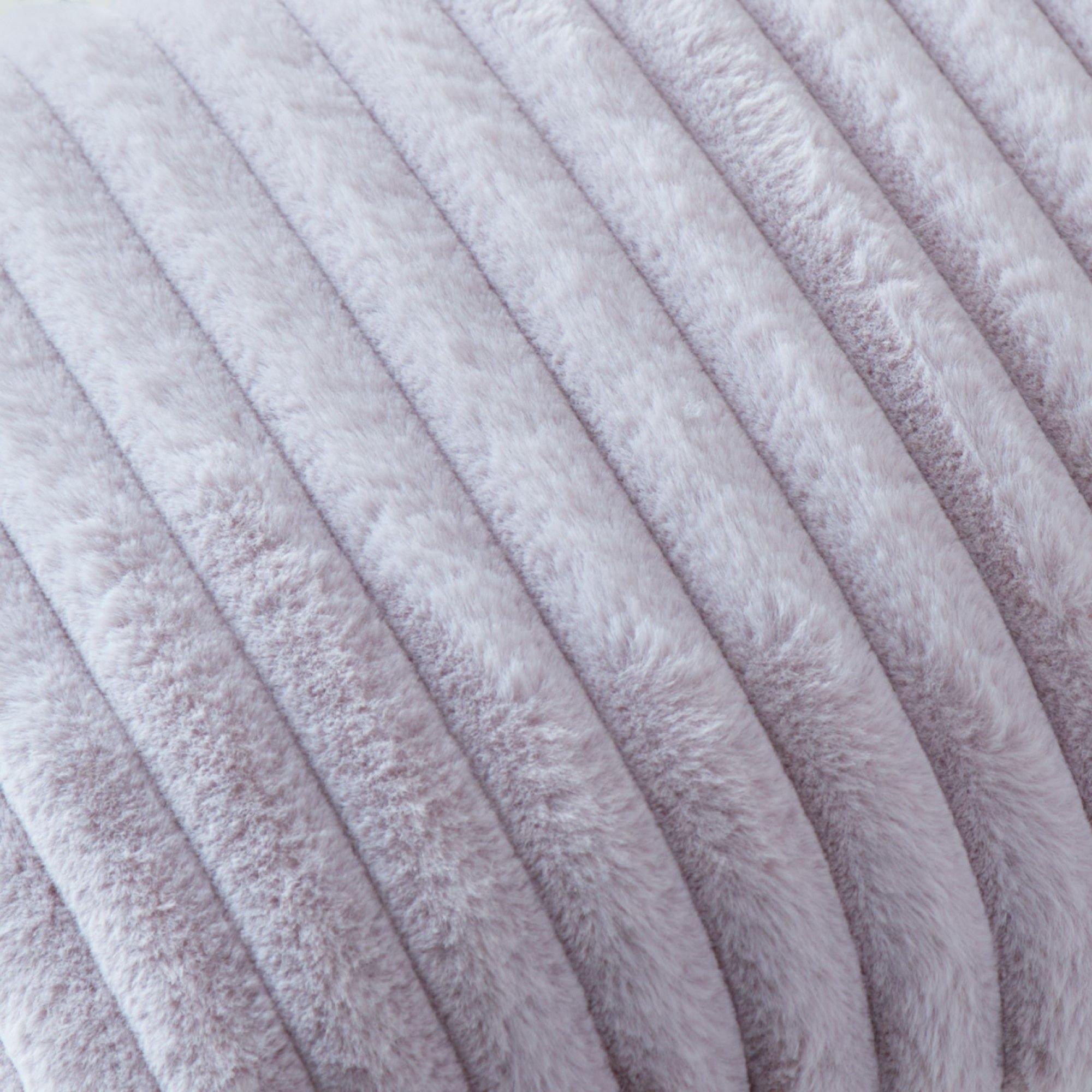 Mauve - Appletree - Morritz Faux Fur Filled Cushion - 2