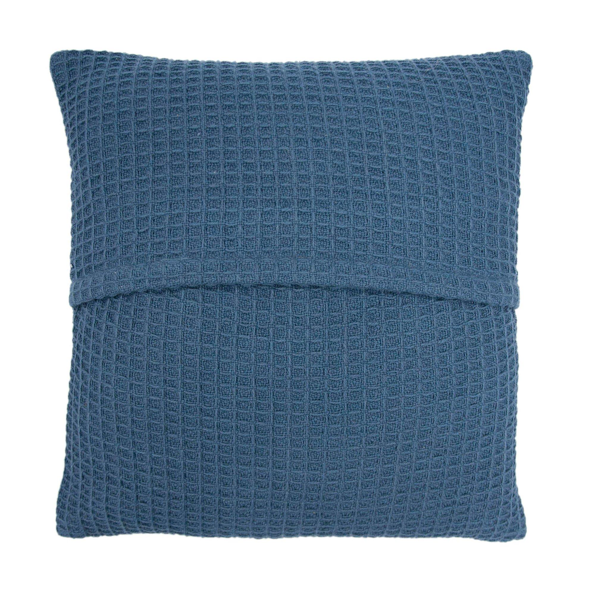 Ink Blue - Appletree Loft - Bruges Waffle Filled Cushion - 2