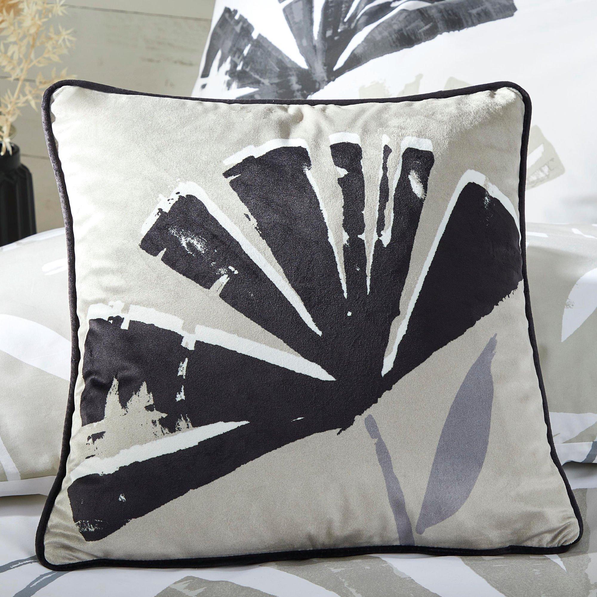 Fusion  Alma Velvet Filled Cushion - Natual - 43 x 43cm