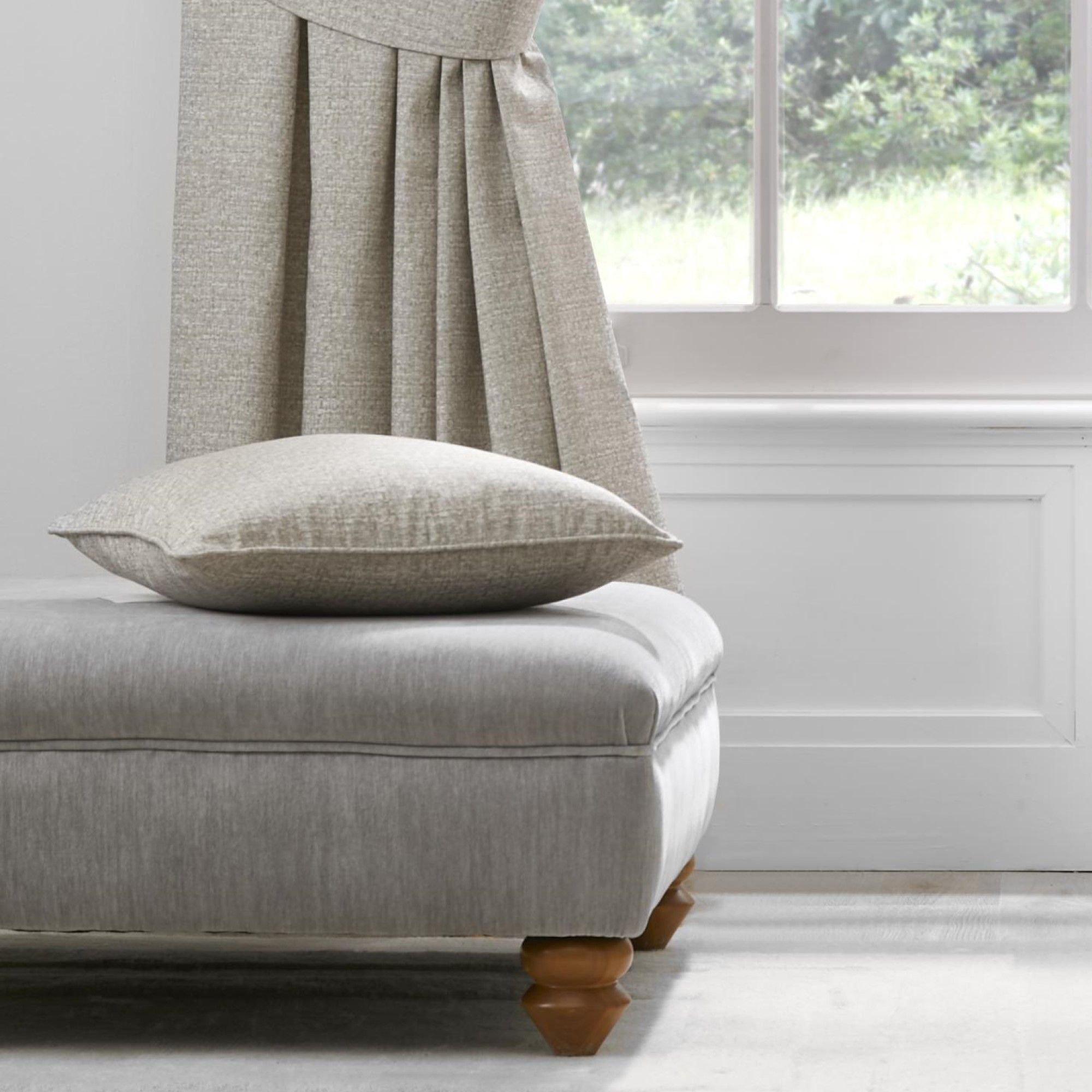 Natual - Dreams and Drapes - Pembrey Textured Cotton Filled Cushion - 2