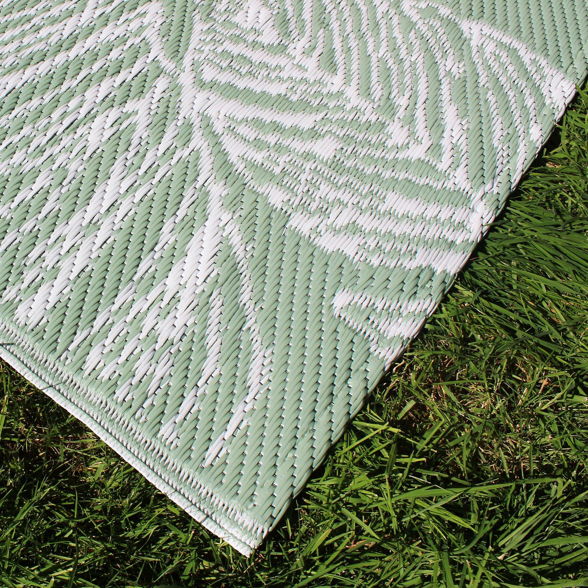 Green - Fusion - Matteo Water and UV Resistant Outdoor Rug - 2