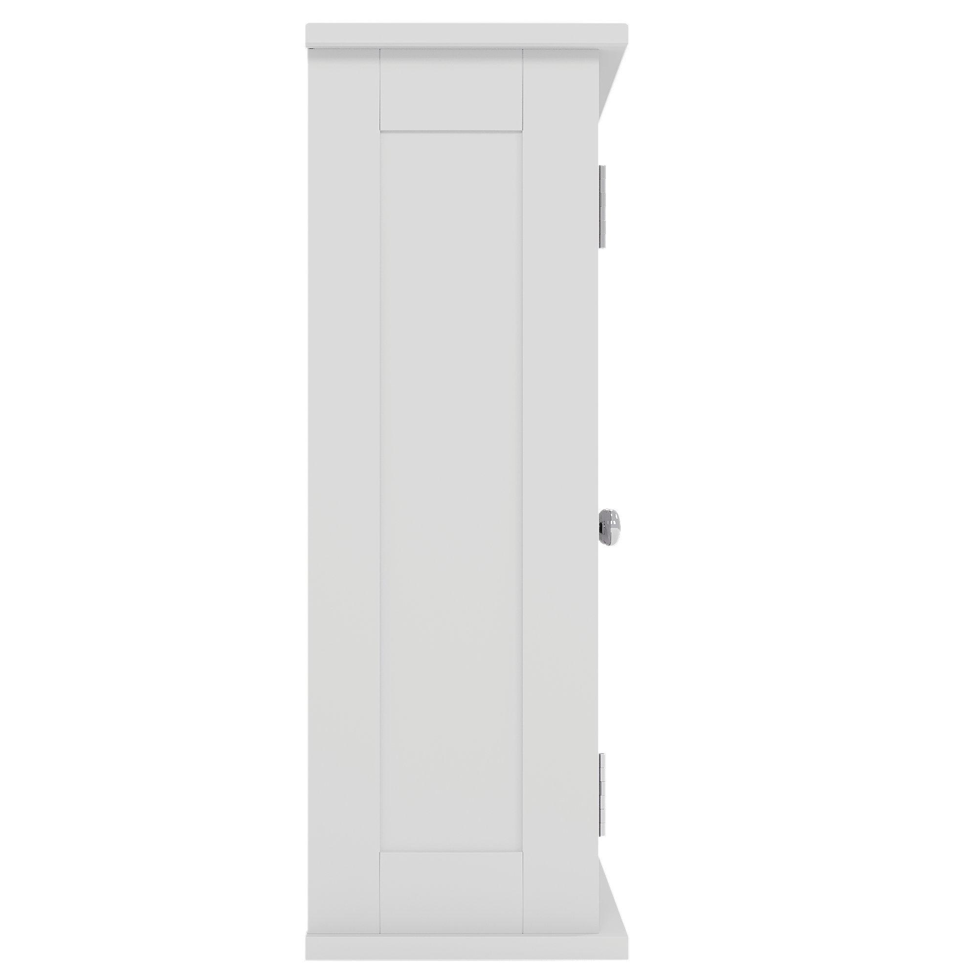 White - Lassic - Bath Vida Priano 2 Door Mirrored Wall Cabinet - 8