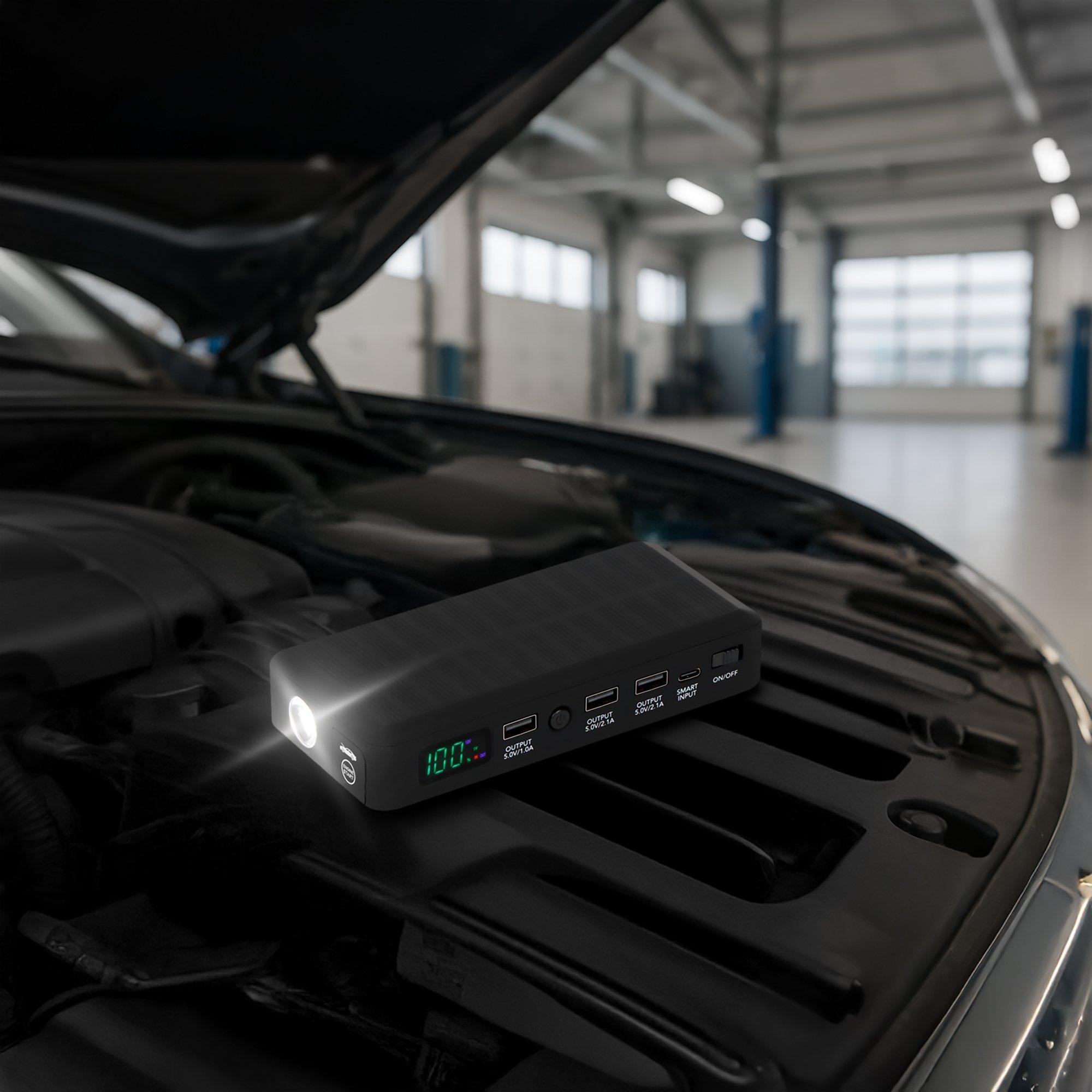 Black - Streetwize - 600A Emergency Jump Starter & Portable Power Bank - 8