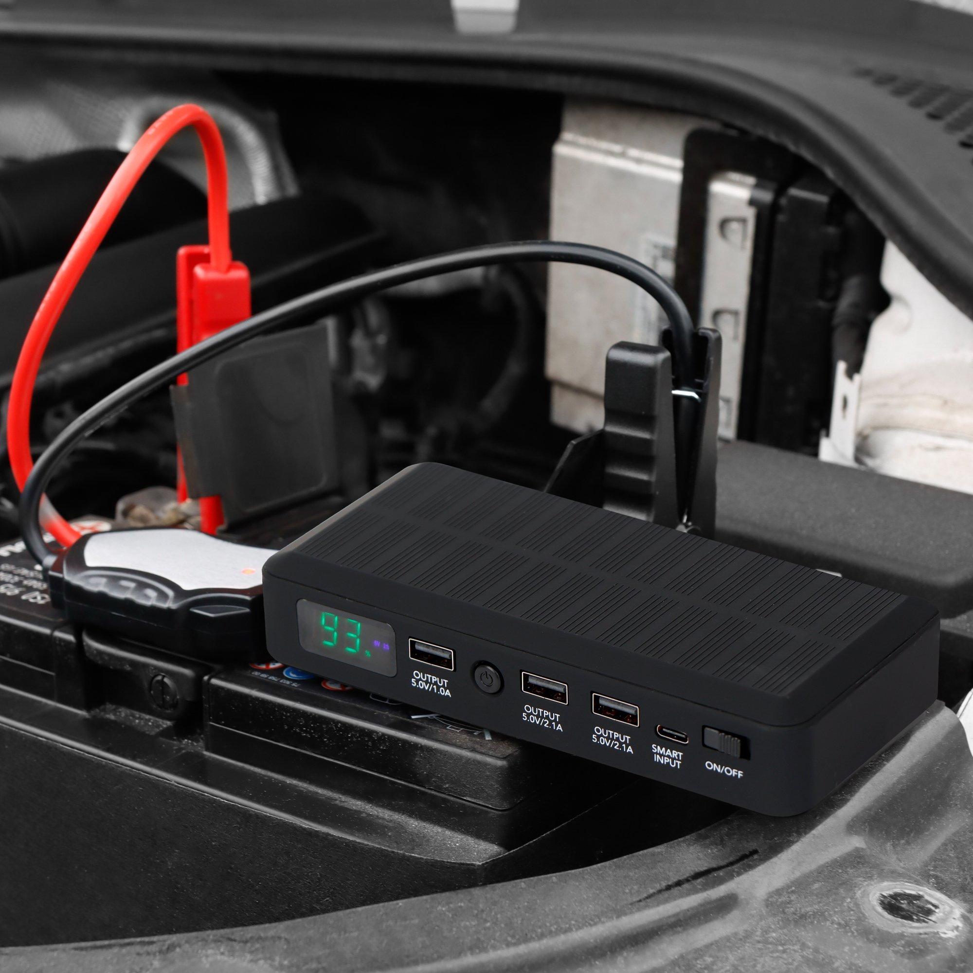 Black - Streetwize - 600A Emergency Jump Starter & Portable Power Bank - 9