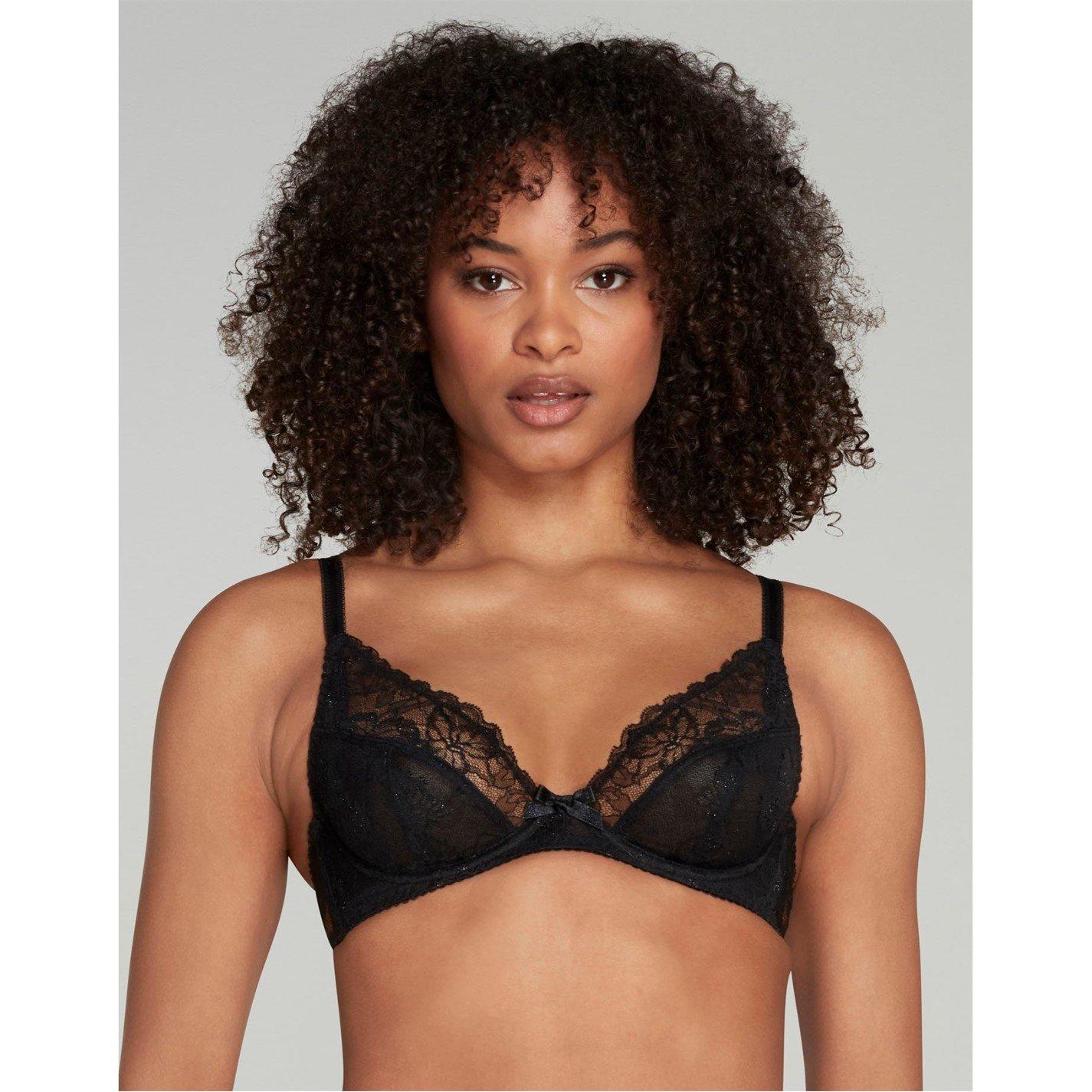 Agent Provocateur LENI Plunge Underwired Bra - Black - Size 32B