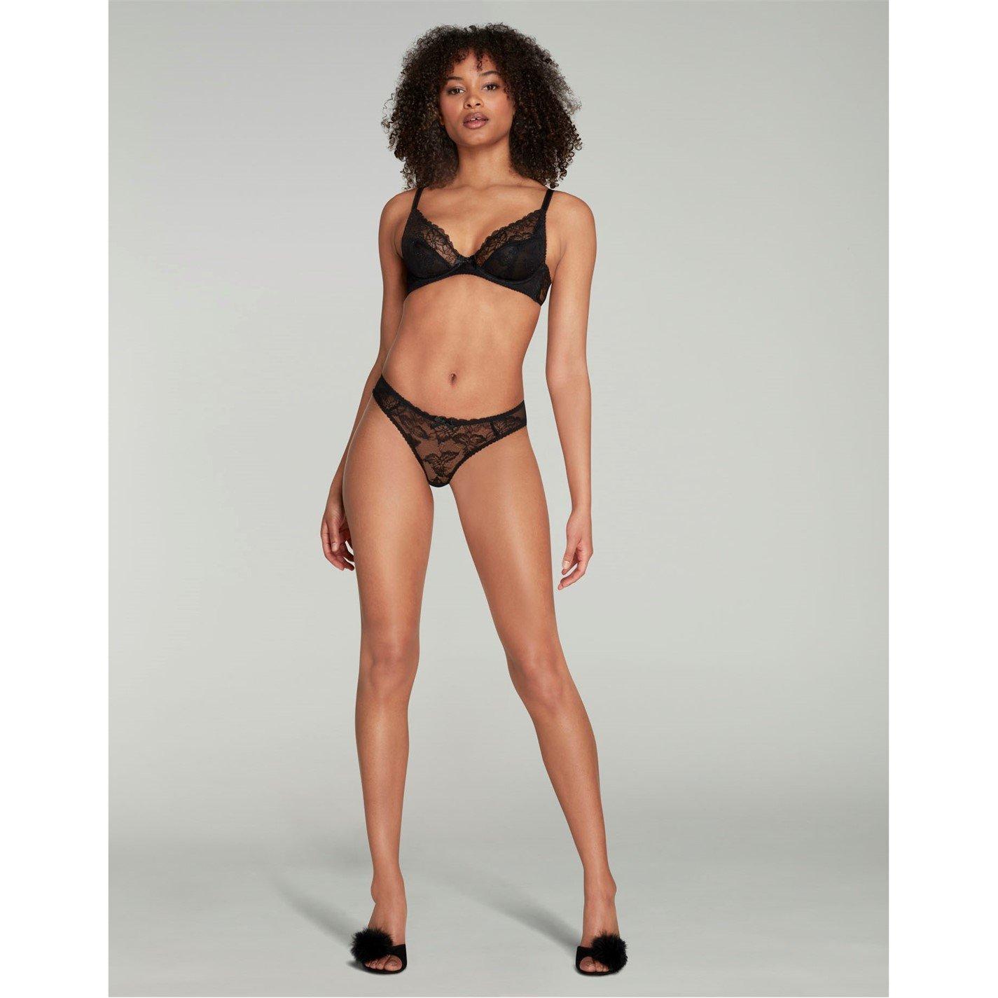 Black - Agent Provocateur - LENI Plunge Underwired Bra - 3