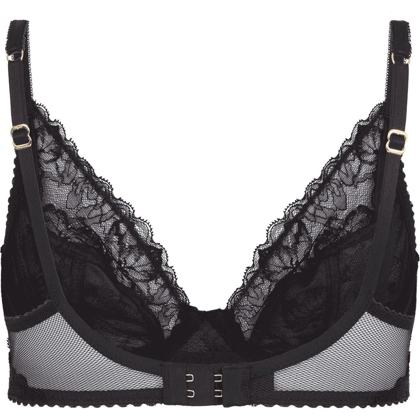 Black - Agent Provocateur - LENI Plunge Underwired Bra - 5