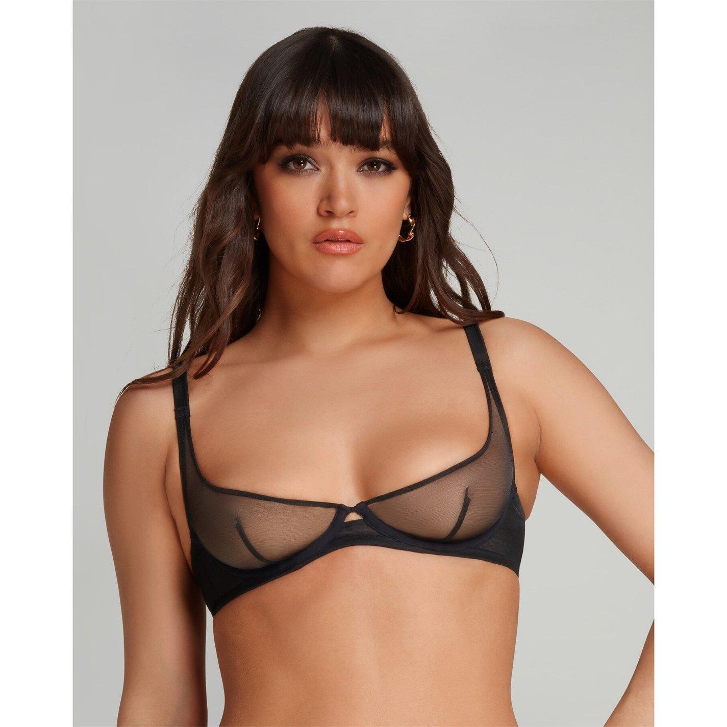Agent Provocateur Women's Lucky Demi Cup Plunge Underwired Bra - Black - 38D