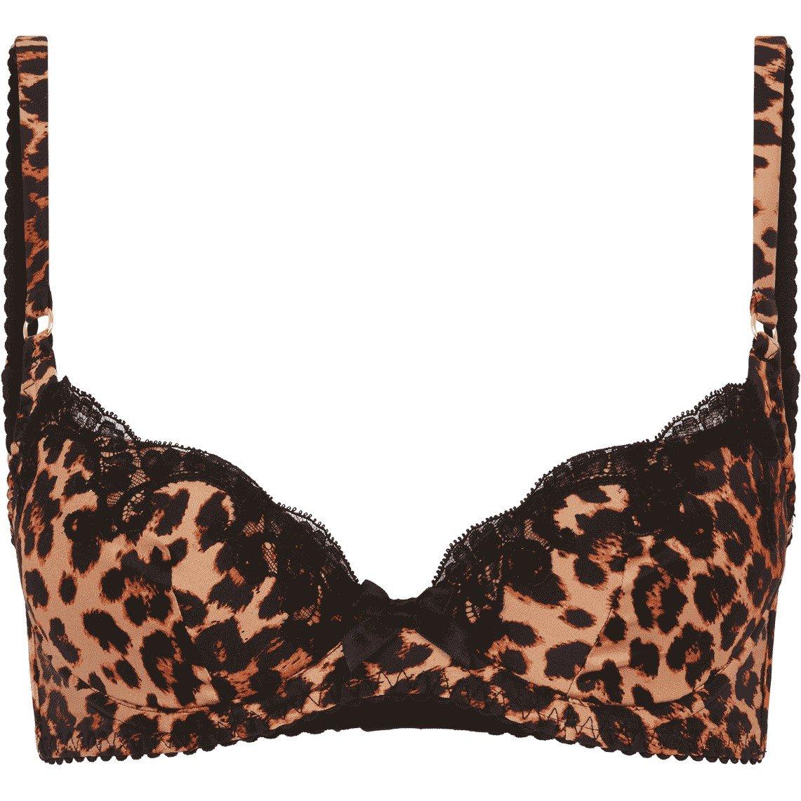 Leopard/Black - Agent Provocateur - MOLLY Plunge Underwired Bra - 3