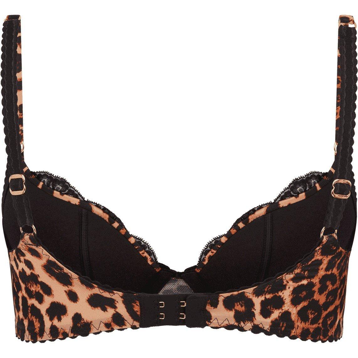 Leopard/Black - Agent Provocateur - MOLLY Plunge Underwired Bra - 4