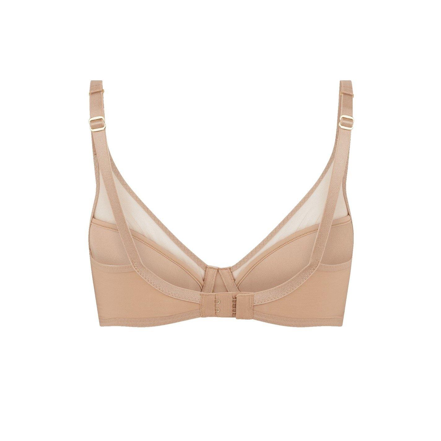 Noisette - Agent Provocateur - LUCKY Padded Plunge Underwired Bra - 5