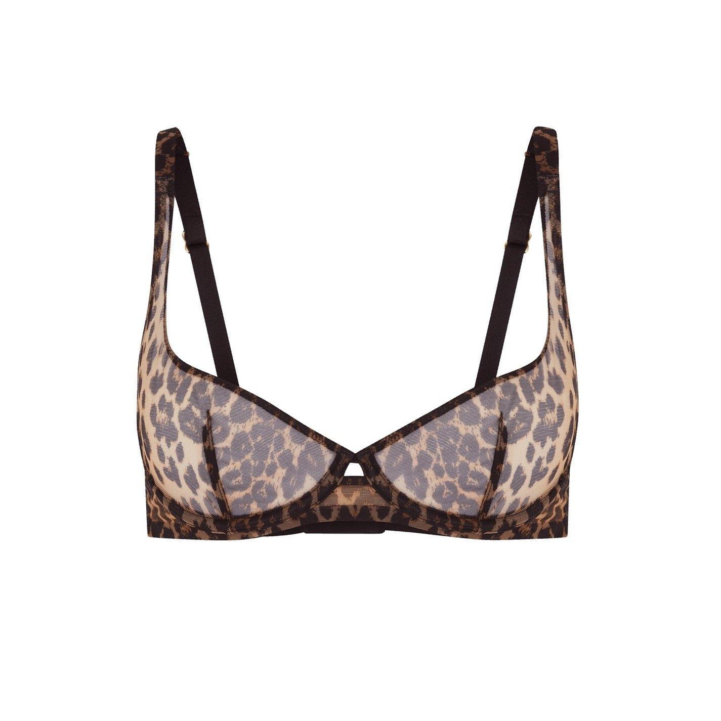 Leopard - Agent Provocateur - LUCKY Demi Cup Plunge Underwired Bra - 4