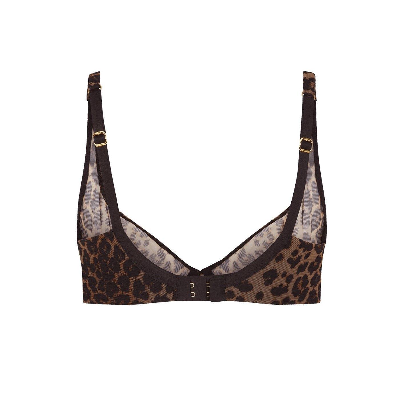 Leopard - Agent Provocateur - LUCKY Demi Cup Plunge Underwired Bra - 5