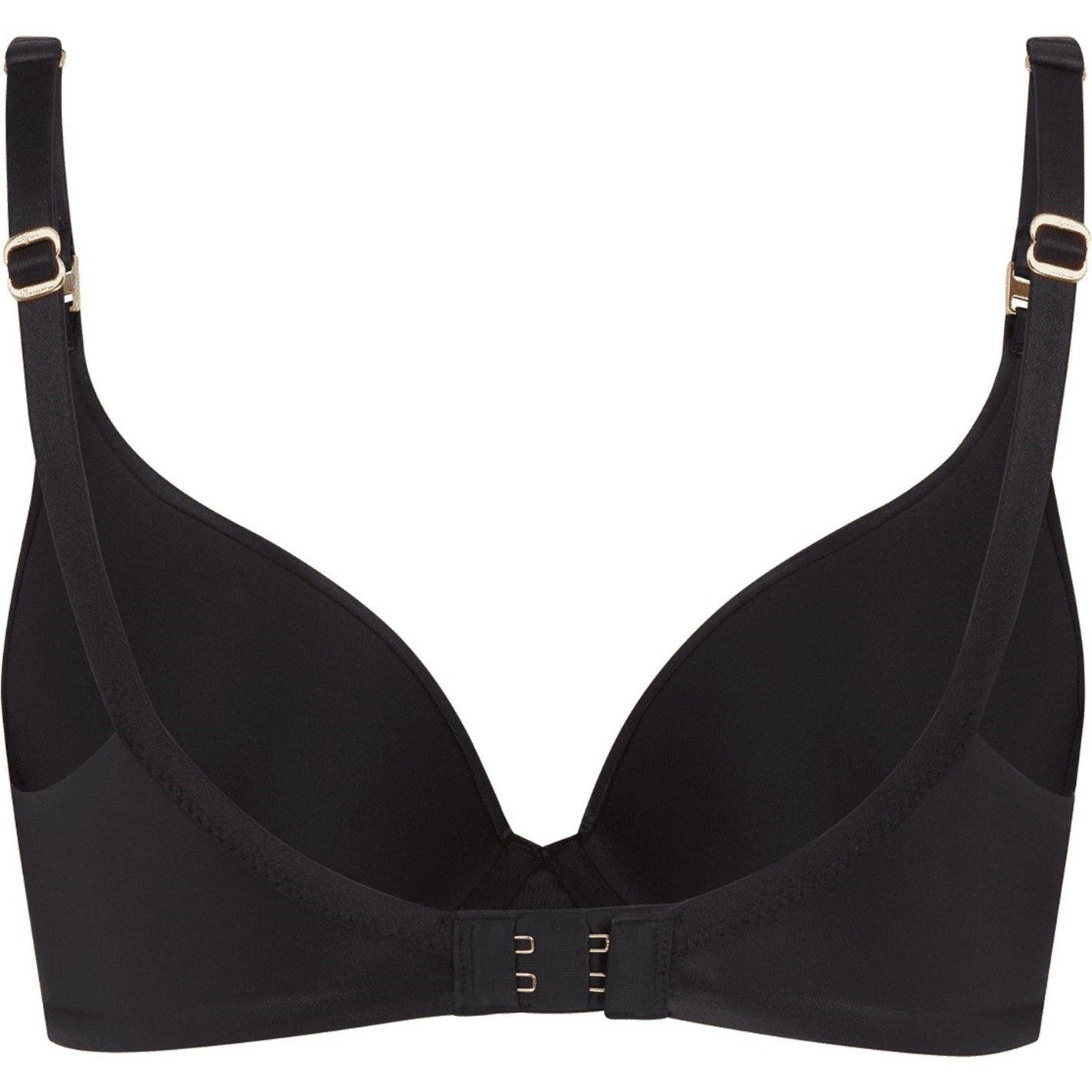 Black - Agent Provocateur - PAIGE Moulded Plunge Underwired Bra - 2
