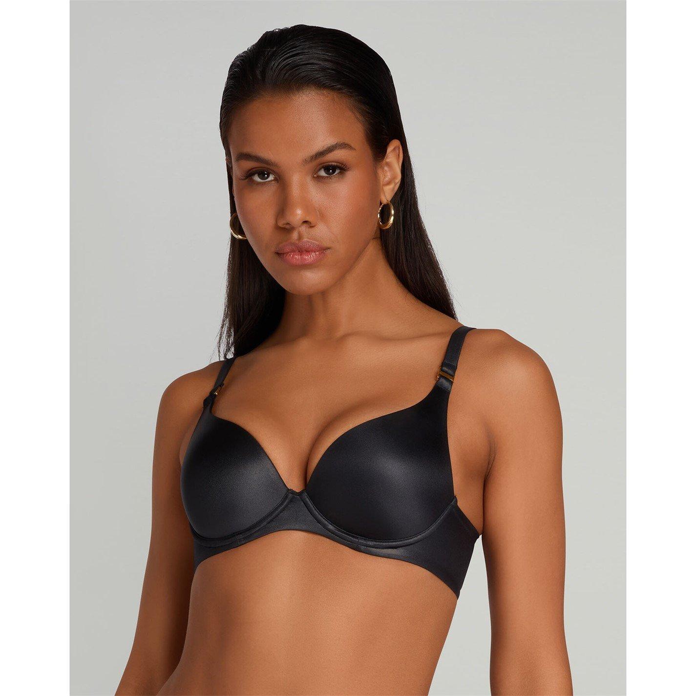 Black - Agent Provocateur - PAIGE Moulded Plunge Underwired Bra - 4