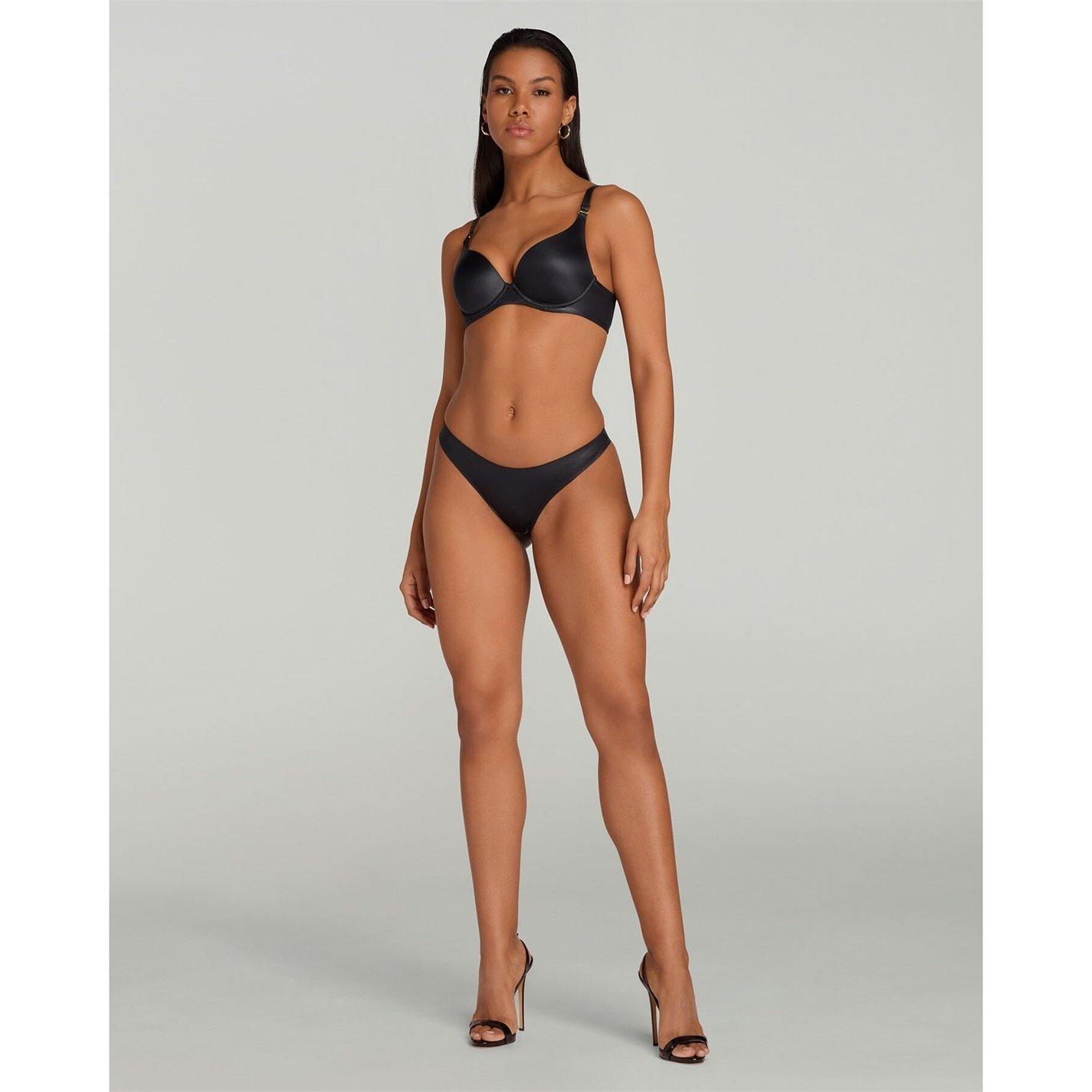 Black - Agent Provocateur - PAIGE Moulded Plunge Underwired Bra - 6