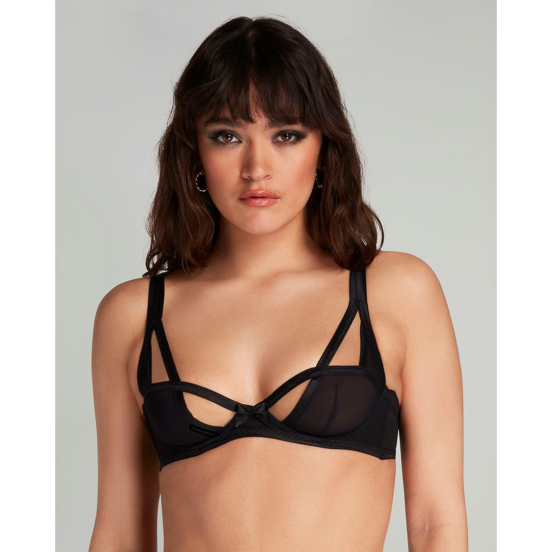 Black - Agent Provocateur - JOAN Balconette Underwired Bra - 1
