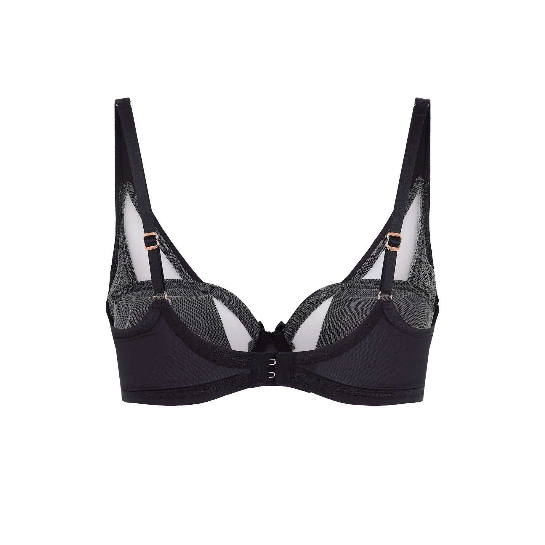 Black - Agent Provocateur - JOAN Balconette Underwired Bra - 4