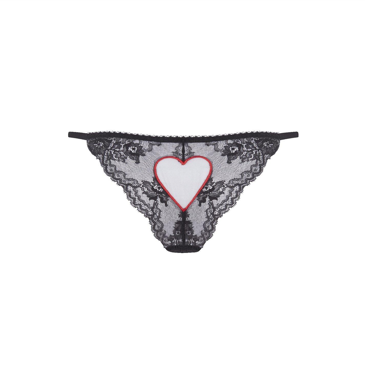 Black/Red - Agent Provocateur - ETTIE LACE Full Brief - 5