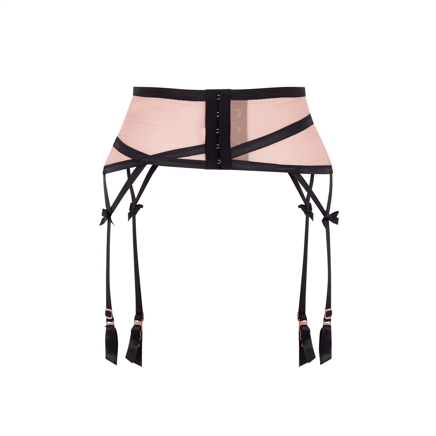 Mink/Black - Agent Provocateur - JOAN Suspender - 4