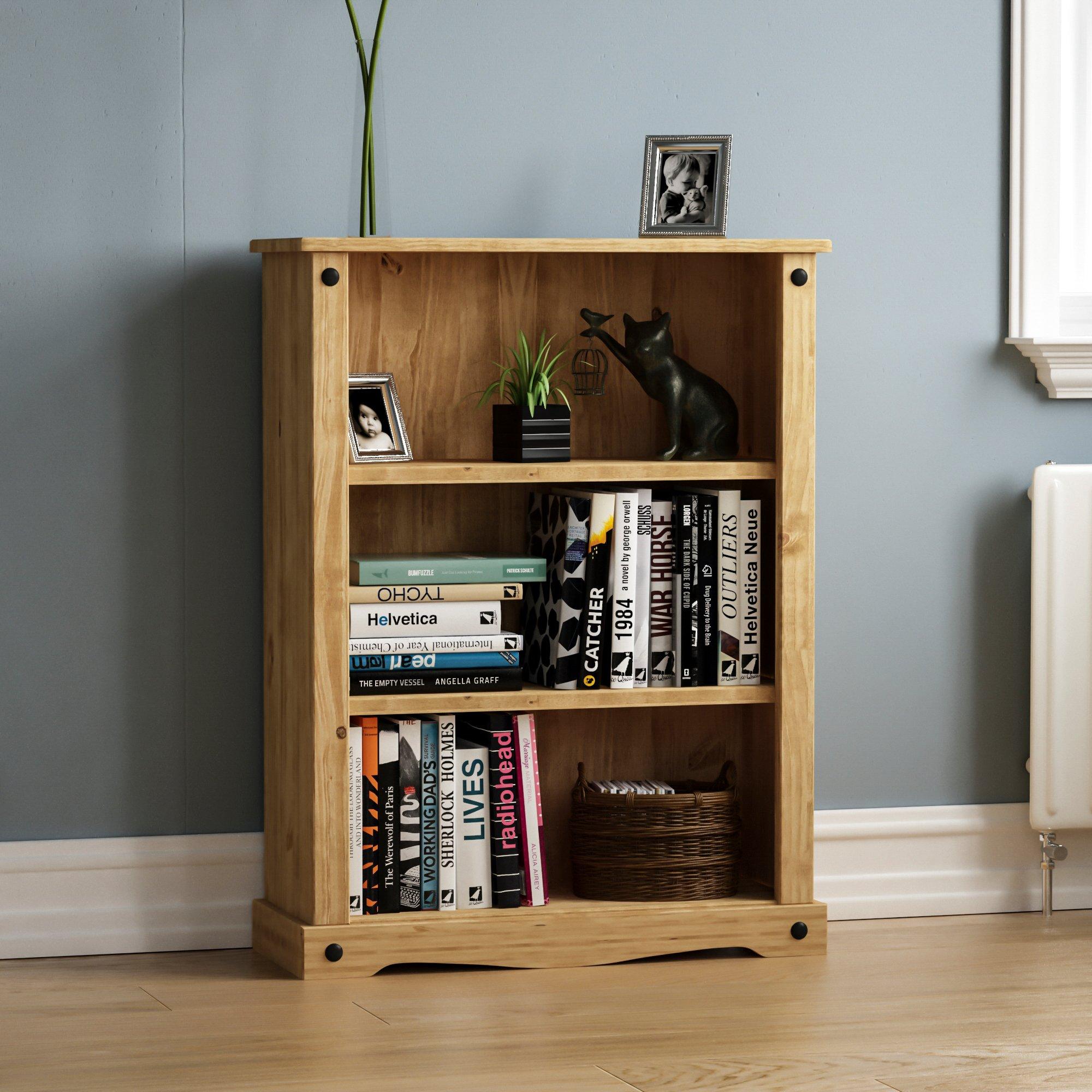 Lassic  Vida Designs Corona Low Bookcase - Pine